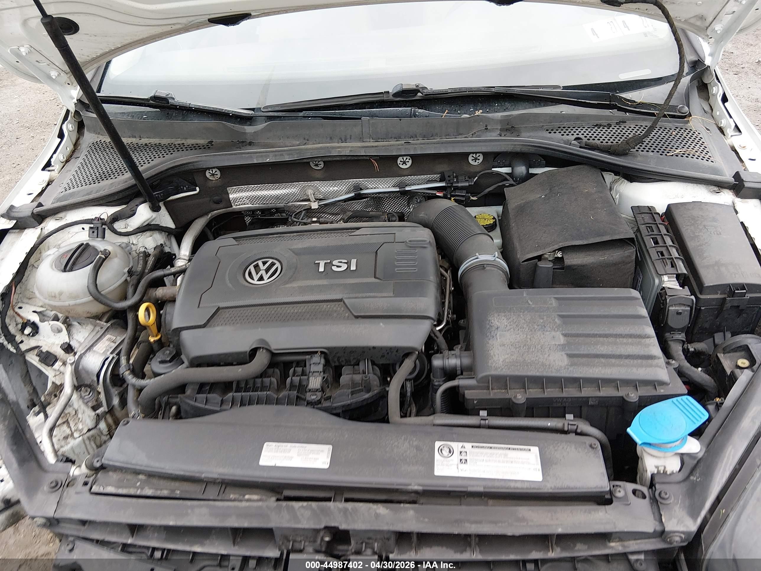 2017 Volkswagen Golf Sportwagen Tsi S Белый vin: 3VWC17AU0HM501268