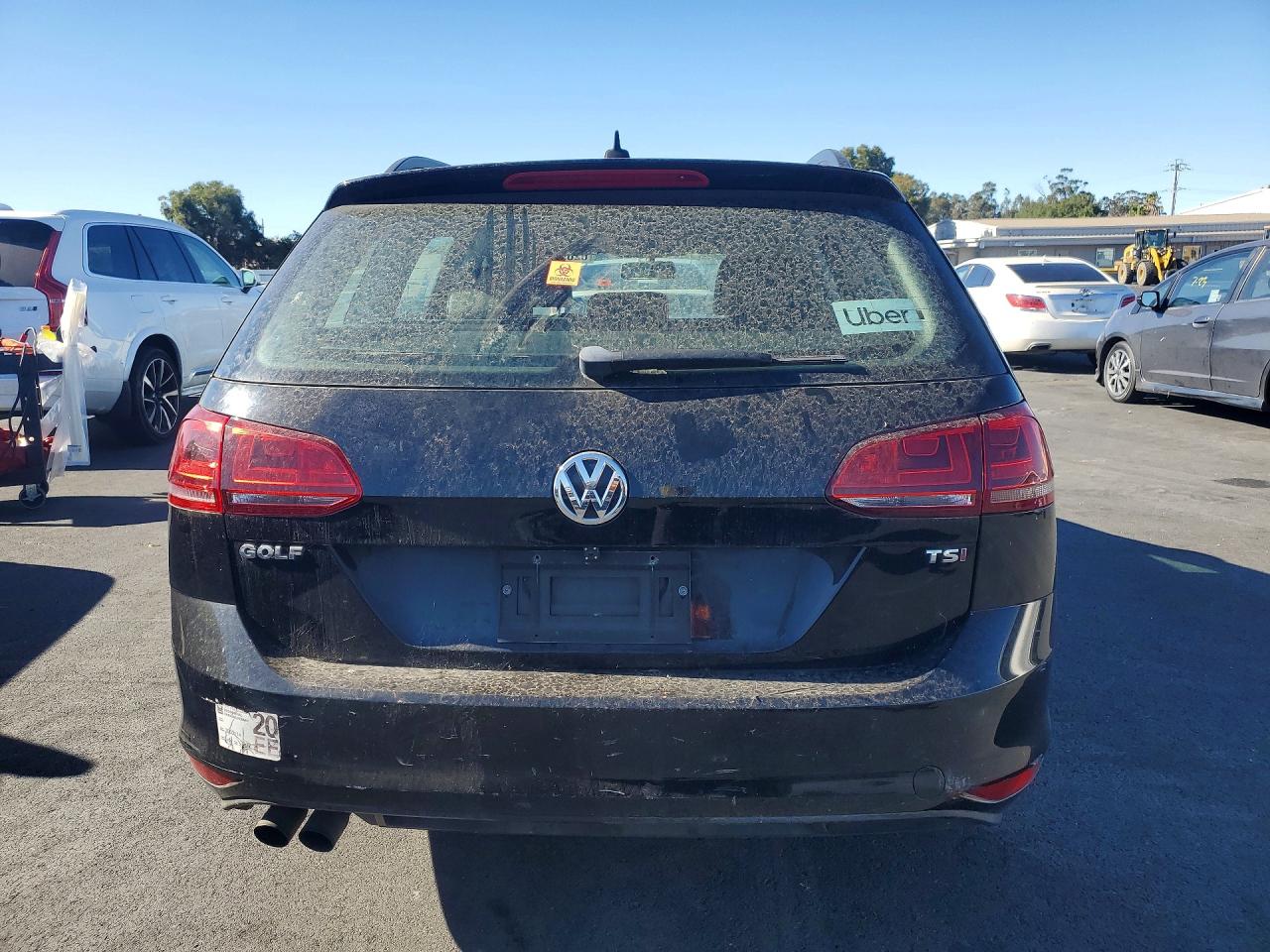 2015 Volkswagen Golf Sportwagen S Черный vin: 3VWC17AU4FM519320