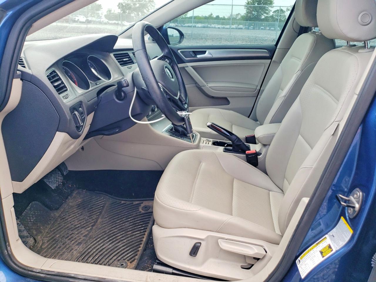 2015 Volkswagen Golf Sportwagen S Blue vin: 3VWC17AU5FM505300