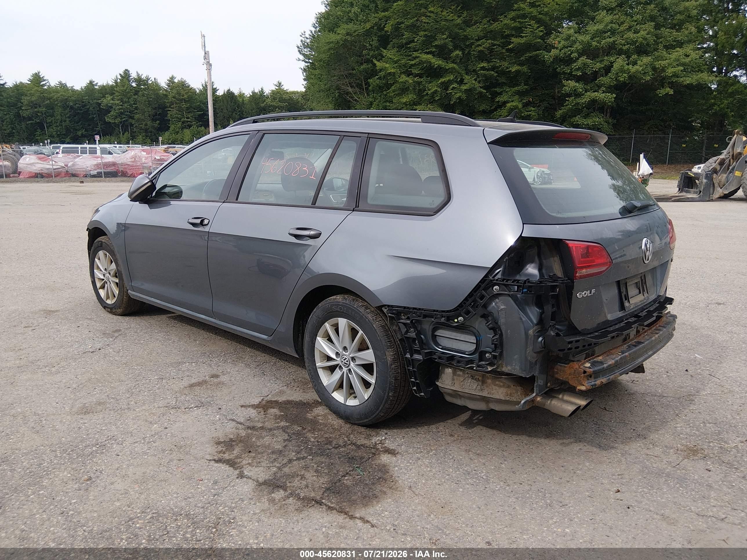 2015 Volkswagen Golf Sportwagen Tsi S 4-door Серый vin: 3VWC17AU8FM501323