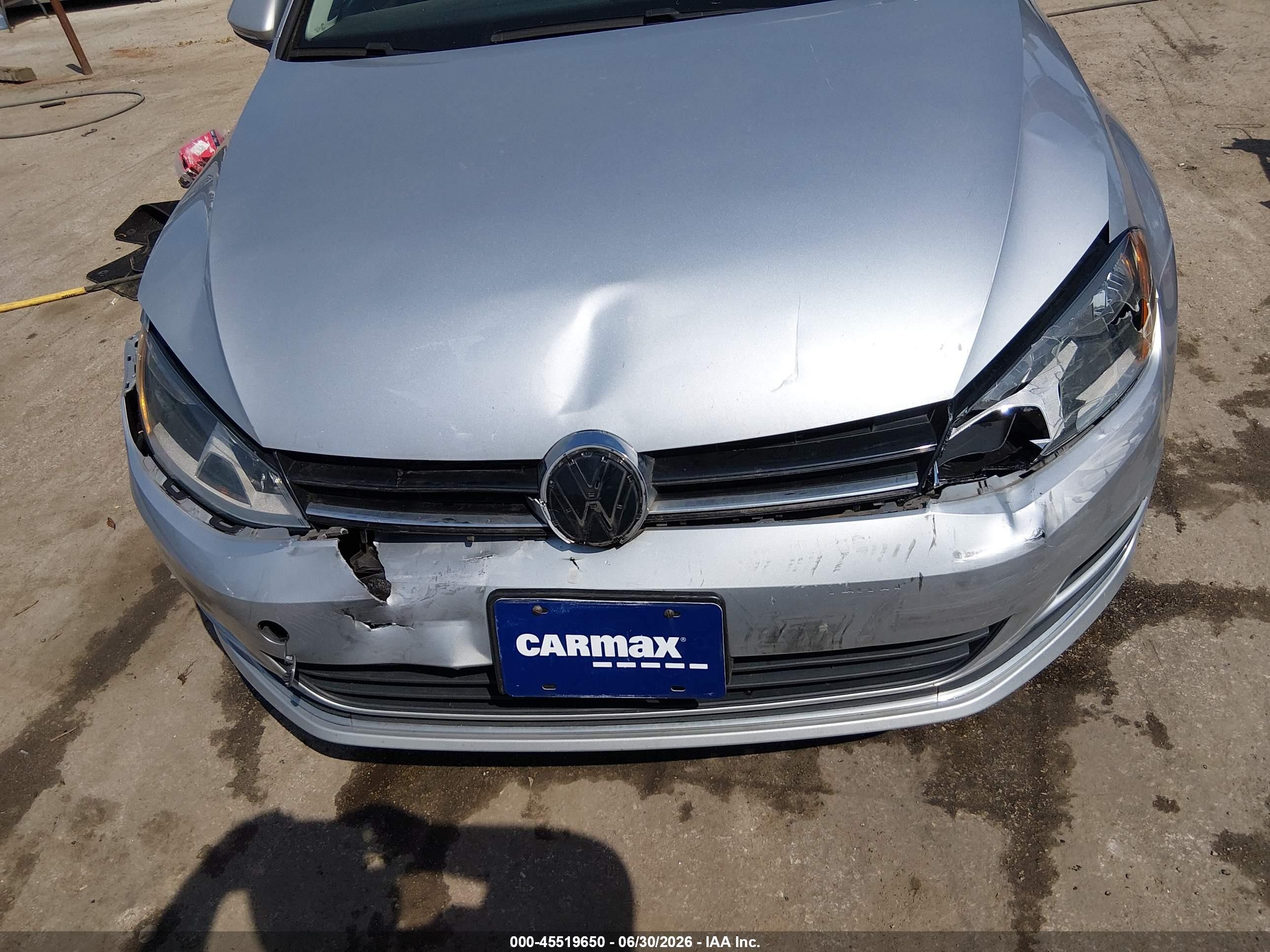 2015 Volkswagen Golf Sportwagen Tsi Se 4-door Silver vin: 3VWC17AU8FM517280