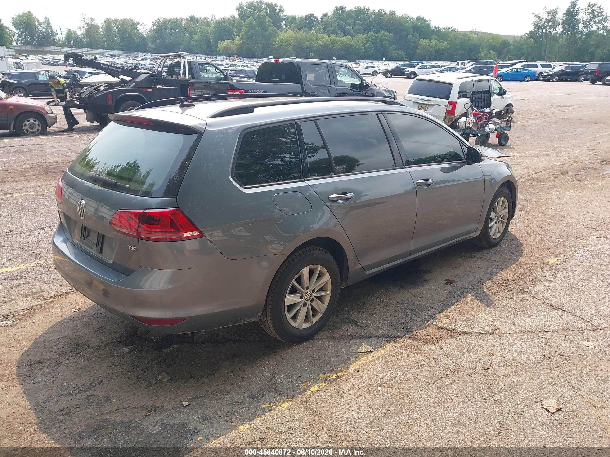 2015 Volkswagen Golf Sportwagen Tsi S 4-door Silver vin: 3VWC17AU9FM501105