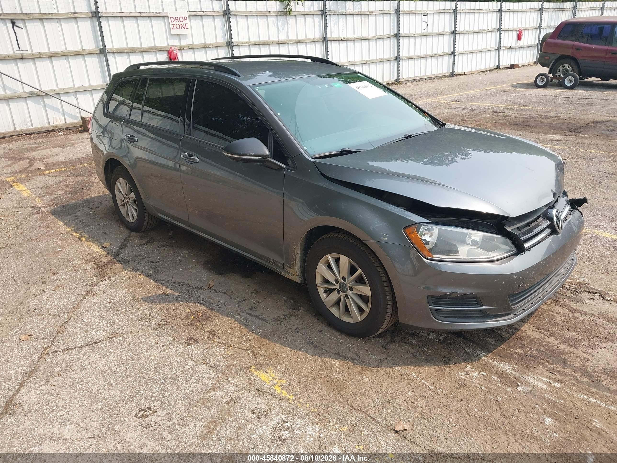 2015 Volkswagen Golf Sportwagen Tsi S 4-door Silver vin: 3VWC17AU9FM501105