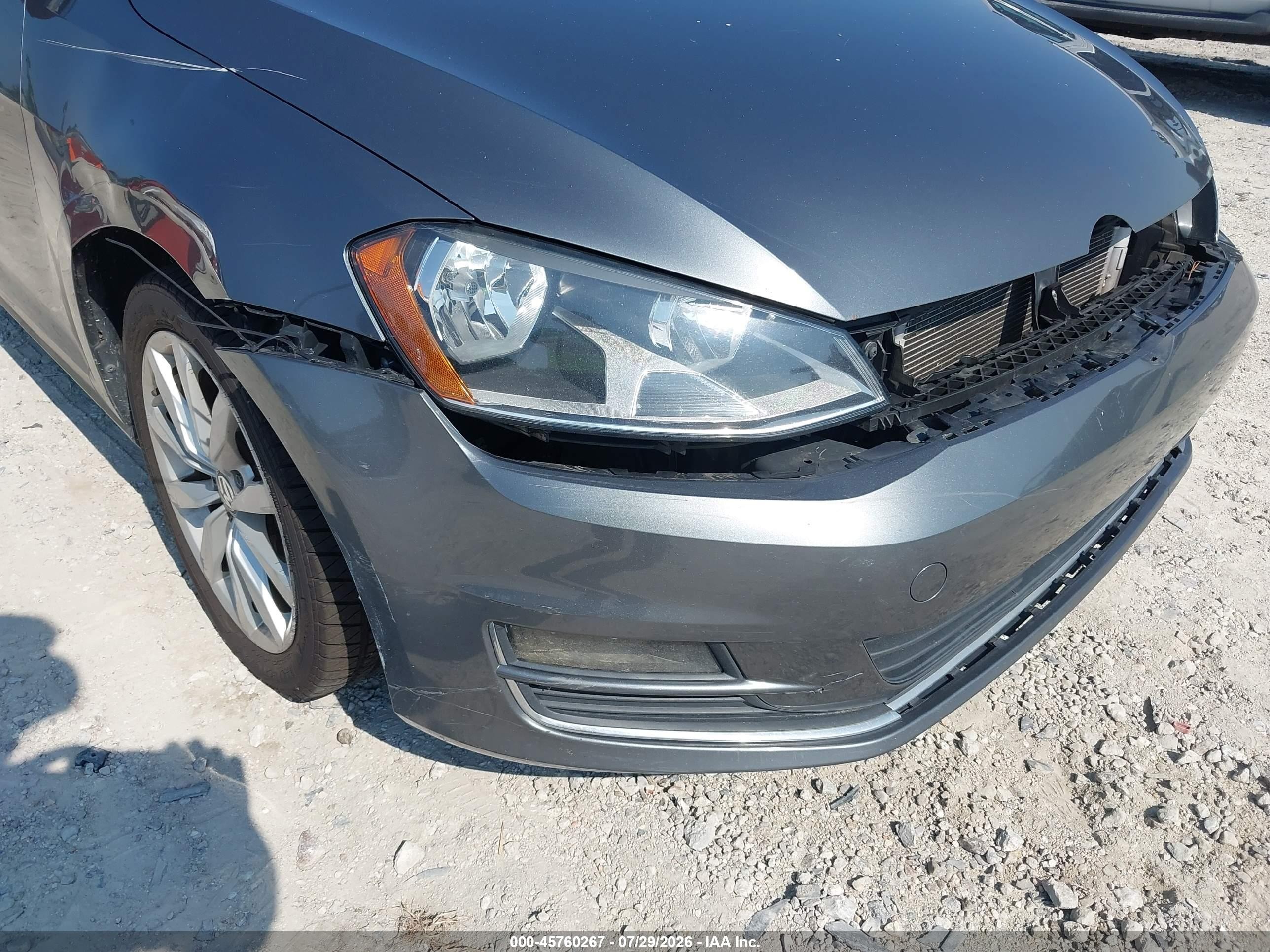 2015 Volkswagen Golf Sportwagen Tsi Se 4-door Серый vin: 3VWC17AU9FM513819