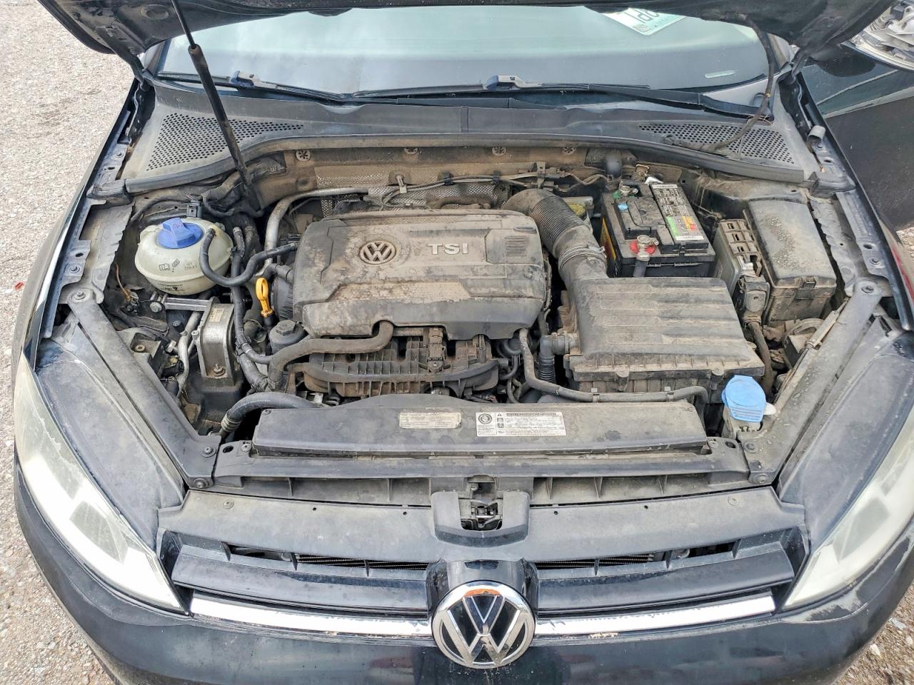 2015 Volkswagen Golf Sportwagen S Black vin: 3VWC17AUXFM501162