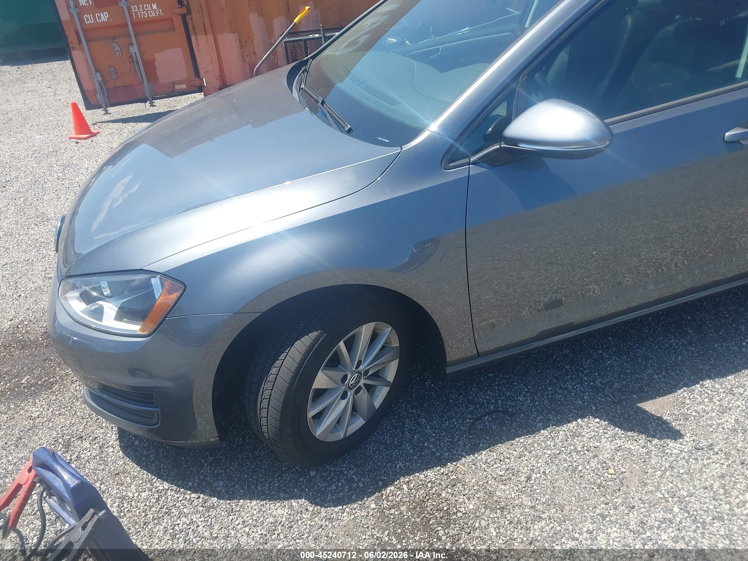 2015 Volkswagen Golf Sportwagen Tsi S 4-door Gray vin: 3VWC17AUXFM501324