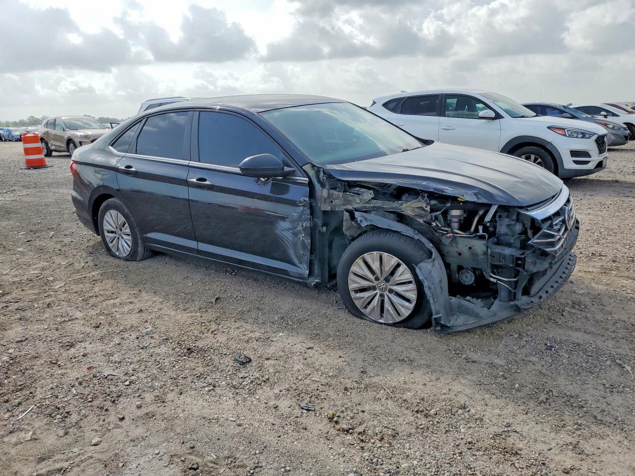 2019 Volkswagen Jetta S Black vin: 3VWC57BU0KM090884