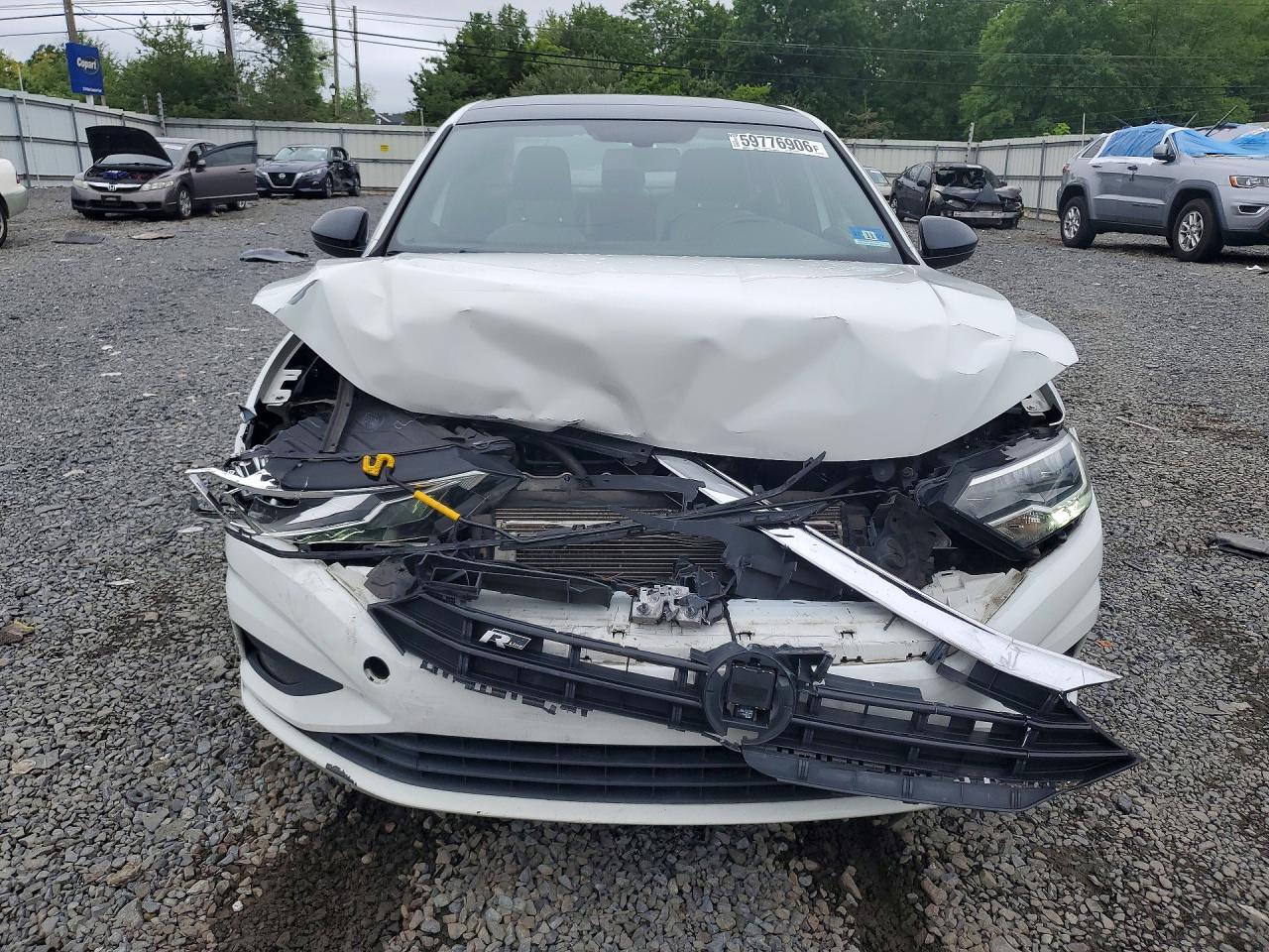2019 Volkswagen Jetta S White vin: 3VWC57BU0KM099486