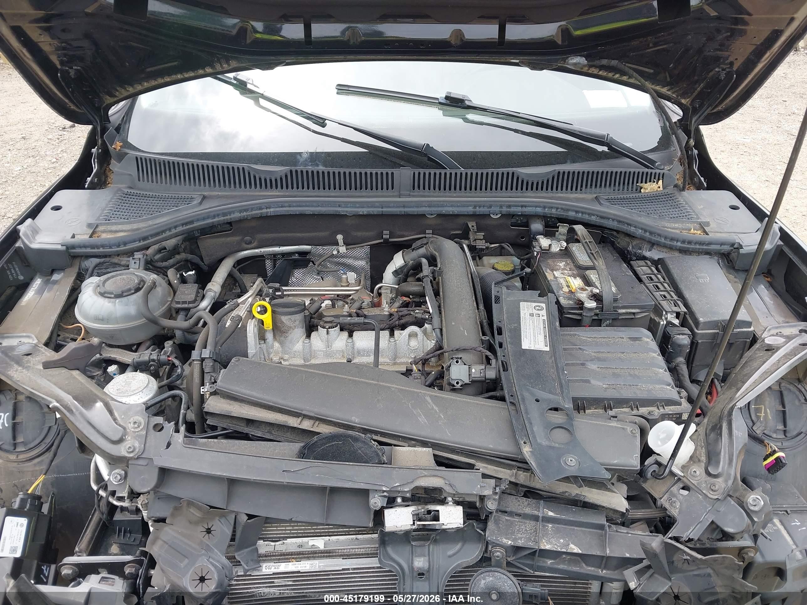 2019 Volkswagen Jetta 1.4t R-line/1.4t S/1.4t Se Черный vin: 3VWC57BU0KM124239