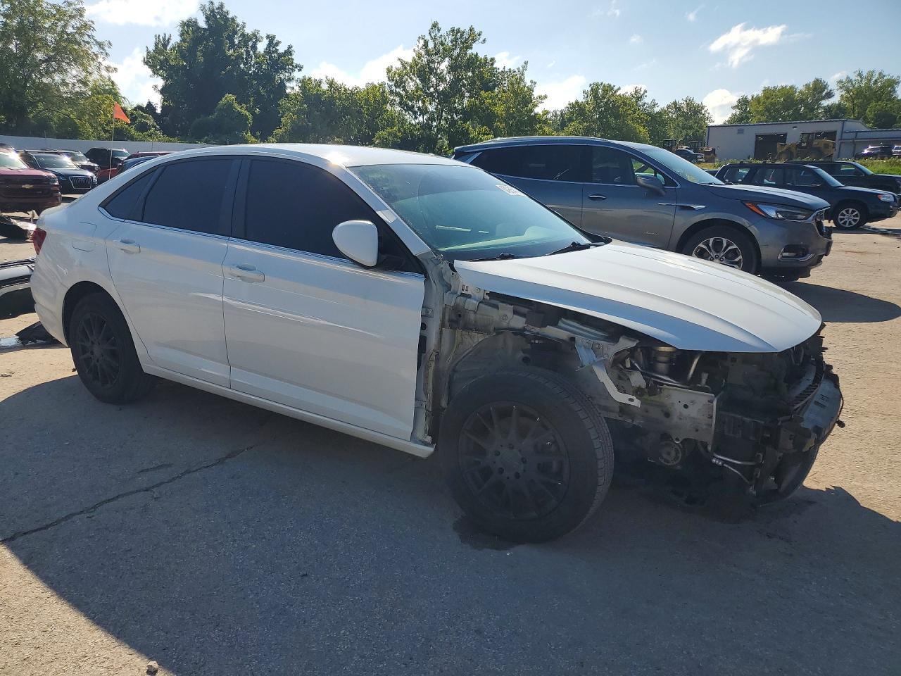 2019 Volkswagen Jetta S White vin: 3VWC57BU1KM064620