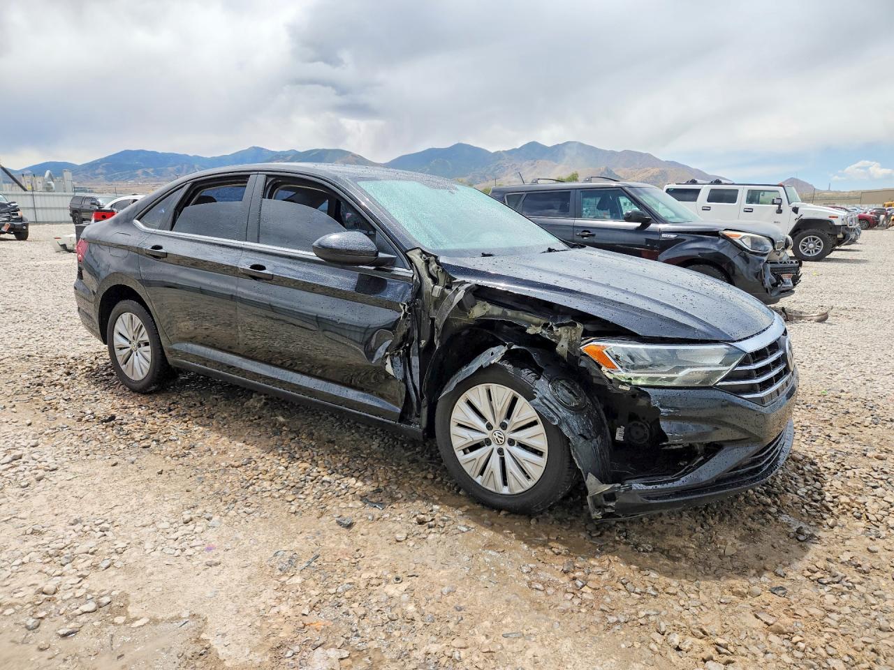 2019 Volkswagen Jetta S Black vin: 3VWC57BU1KM075973