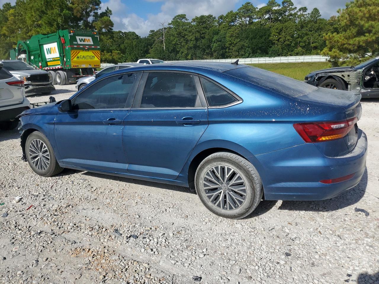2019 Volkswagen Jetta S Blue vin: 3VWC57BU1KM155290