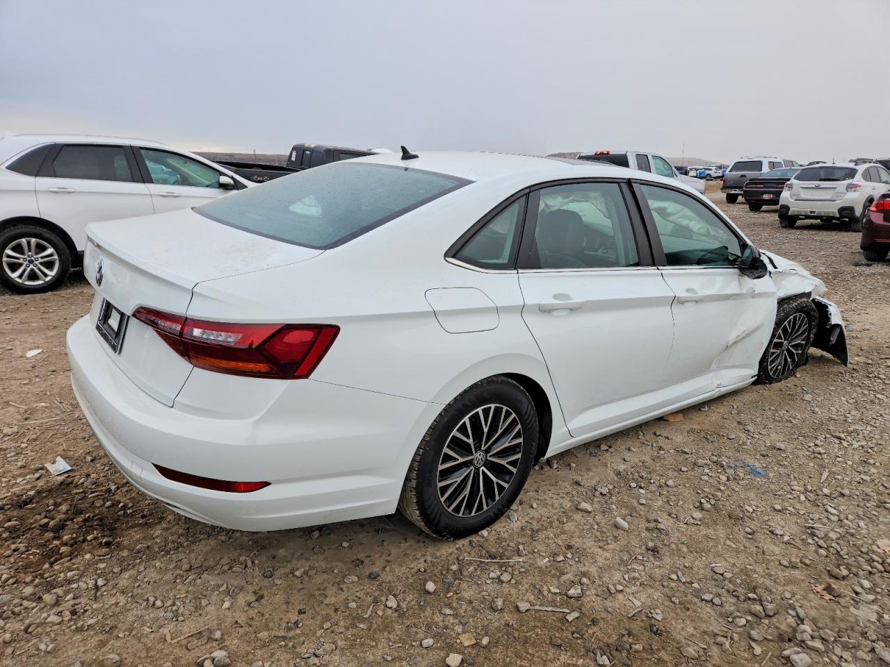 2019 Volkswagen Jetta S White vin: 3VWC57BU1KM231896