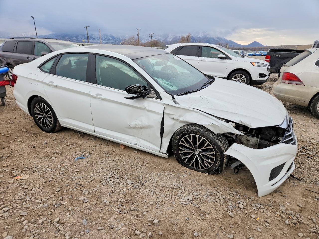2019 Volkswagen Jetta S White vin: 3VWC57BU1KM231896