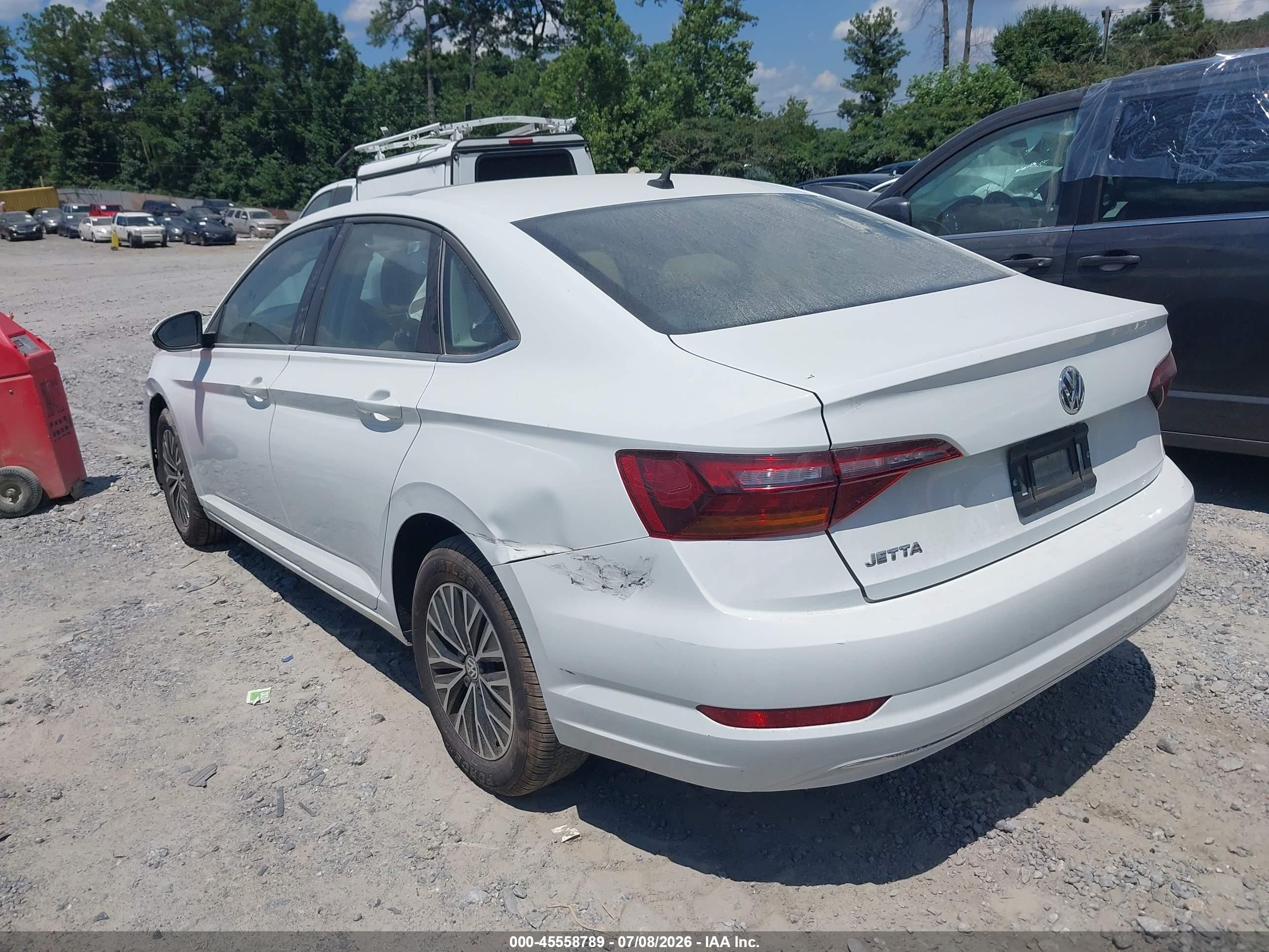 2019 Volkswagen Jetta 1.4t R-line/1.4t S/1.4t Se White vin: 3VWC57BU1KM254336