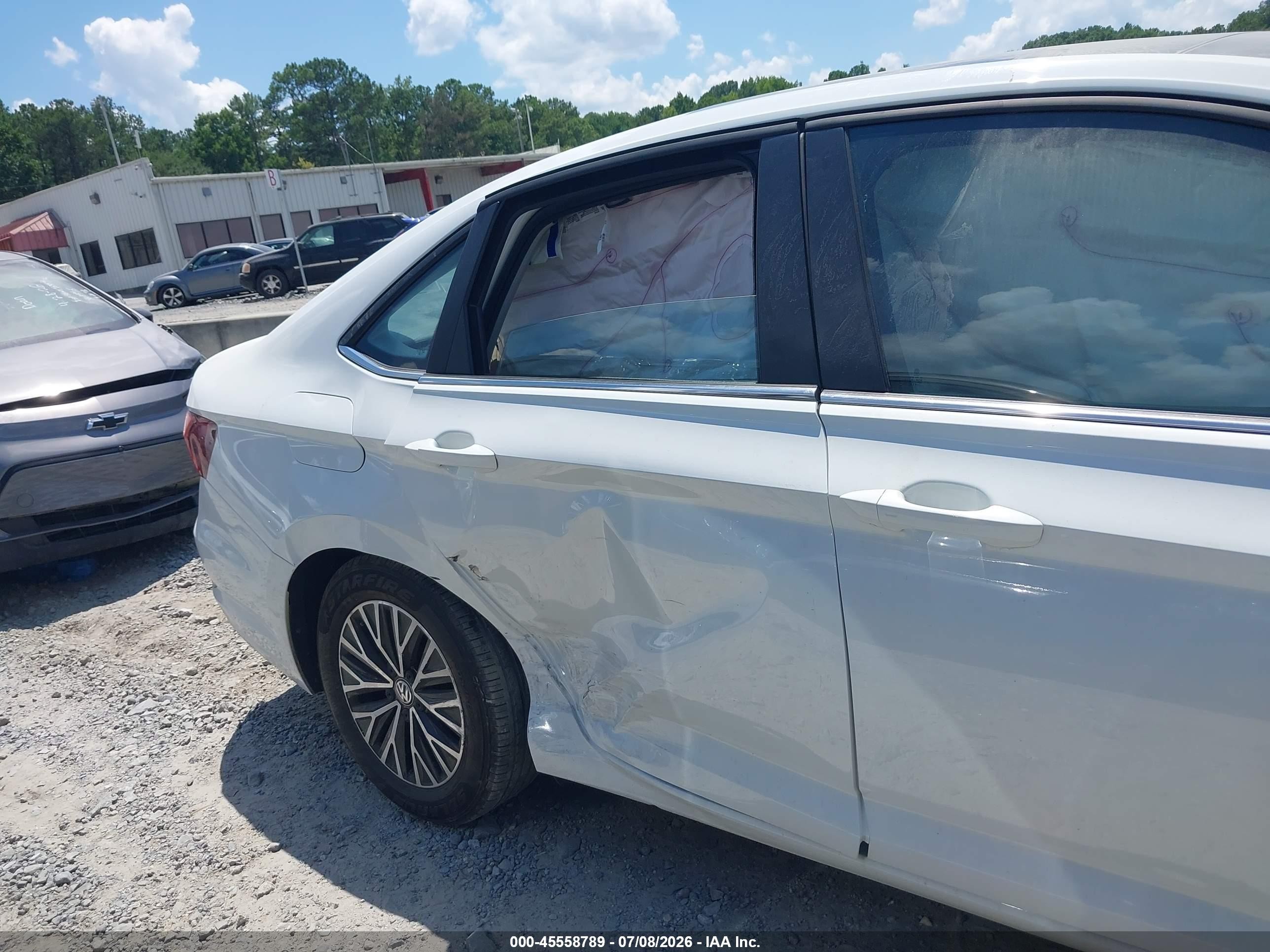 2019 Volkswagen Jetta 1.4t R-line/1.4t S/1.4t Se White vin: 3VWC57BU1KM254336