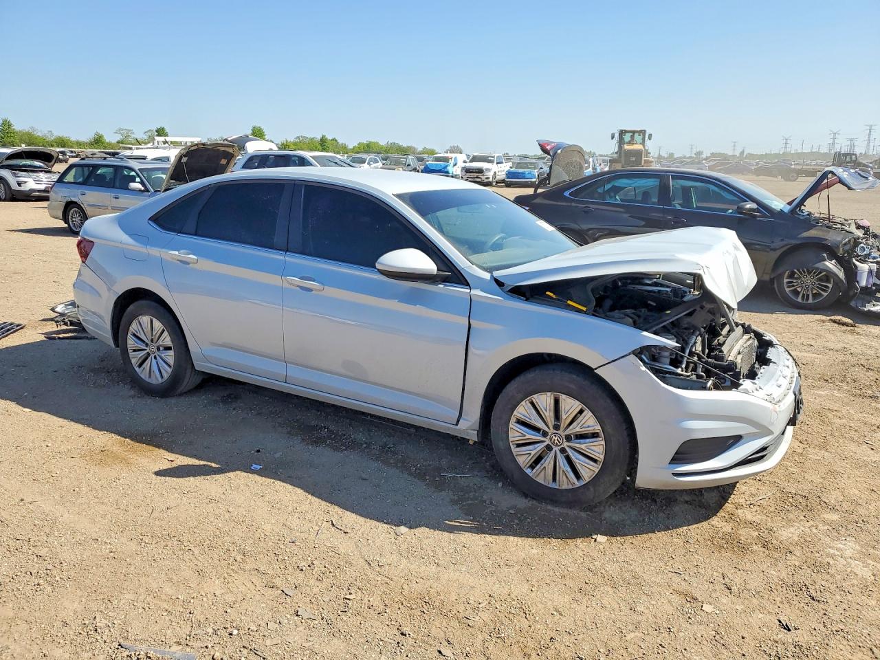 2019 Volkswagen Jetta S Silver vin: 3VWC57BU2KM067316