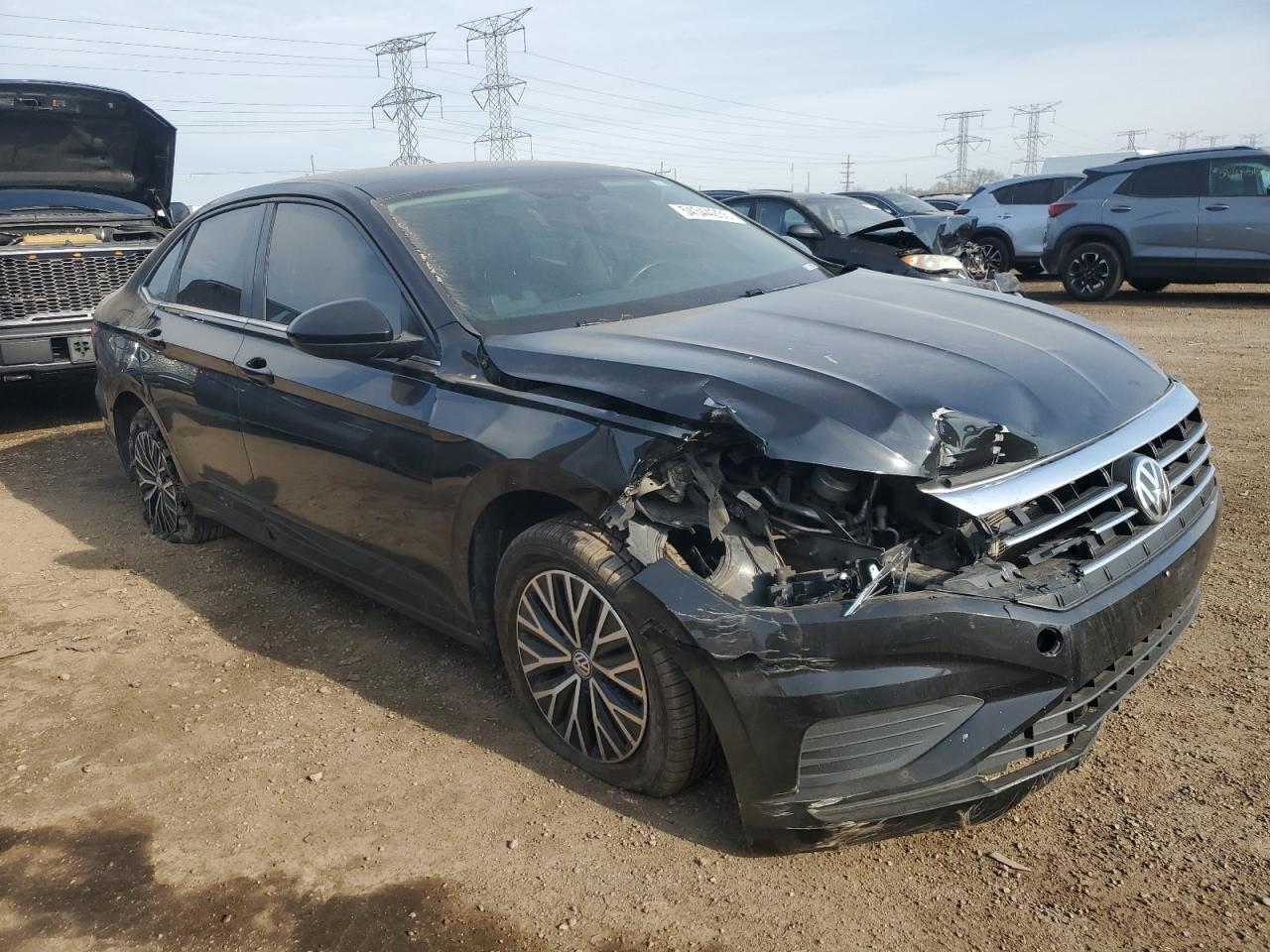 2020 Volkswagen Jetta S Black vin: 3VWC57BU2LM093691