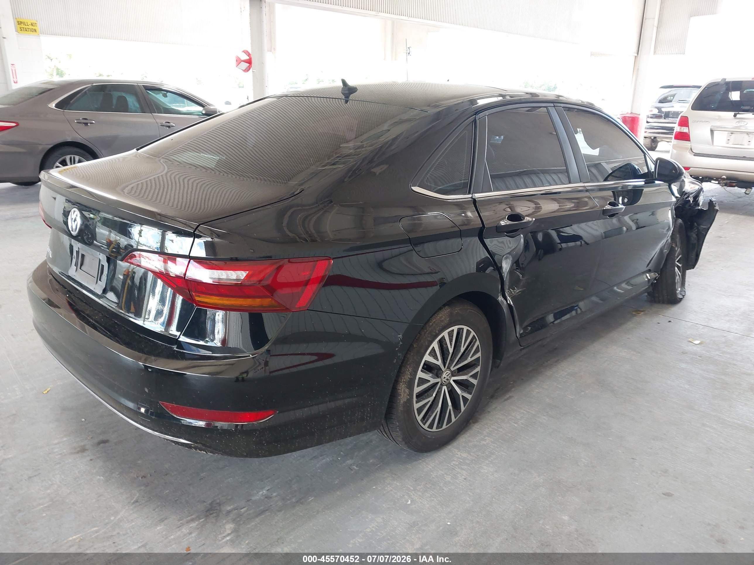 2019 Volkswagen Jetta 1.4t R-line/1.4t S/1.4t Se Black vin: 3VWC57BU3KM157574