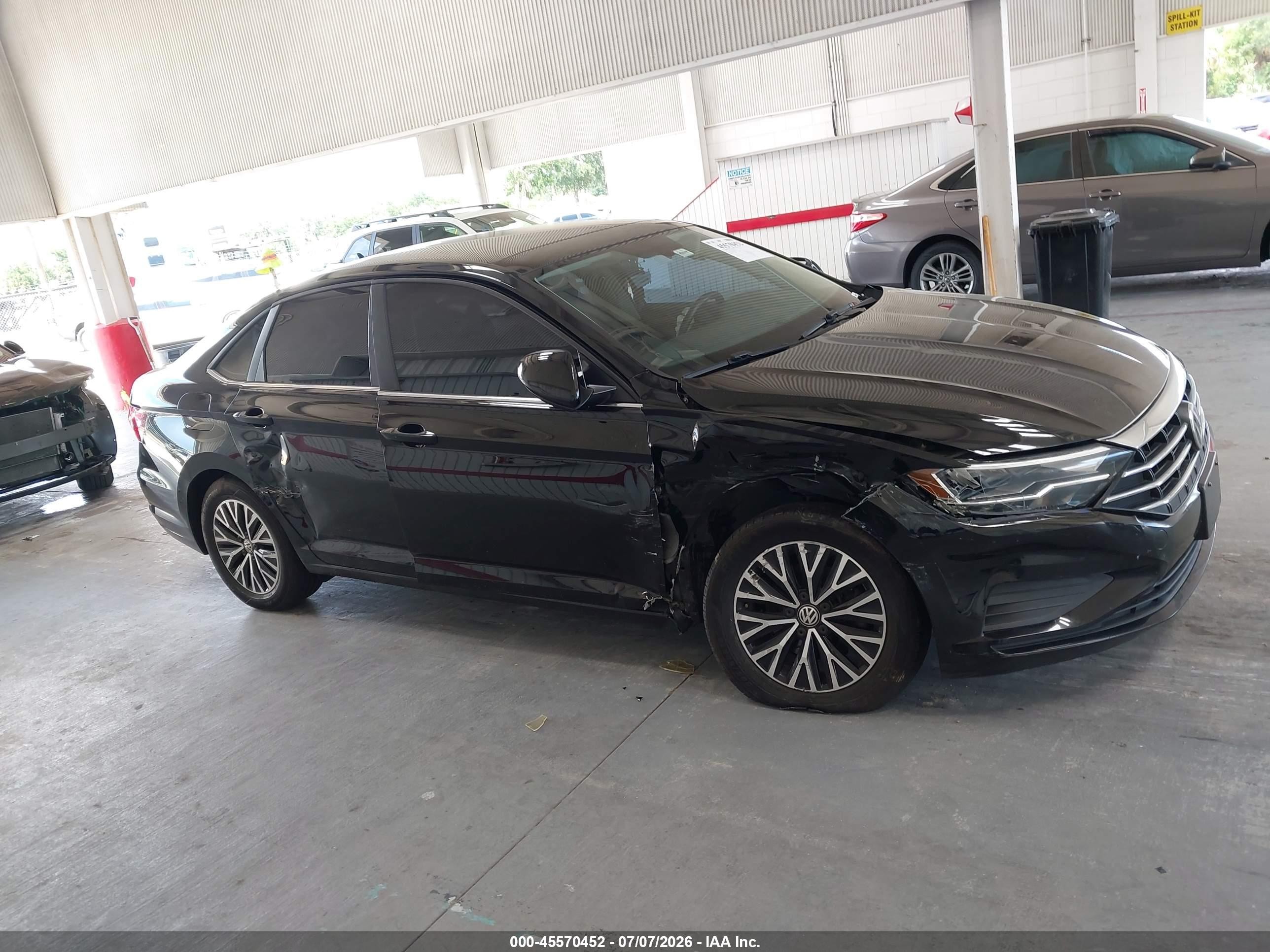 2019 Volkswagen Jetta 1.4t R-line/1.4t S/1.4t Se Black vin: 3VWC57BU3KM157574
