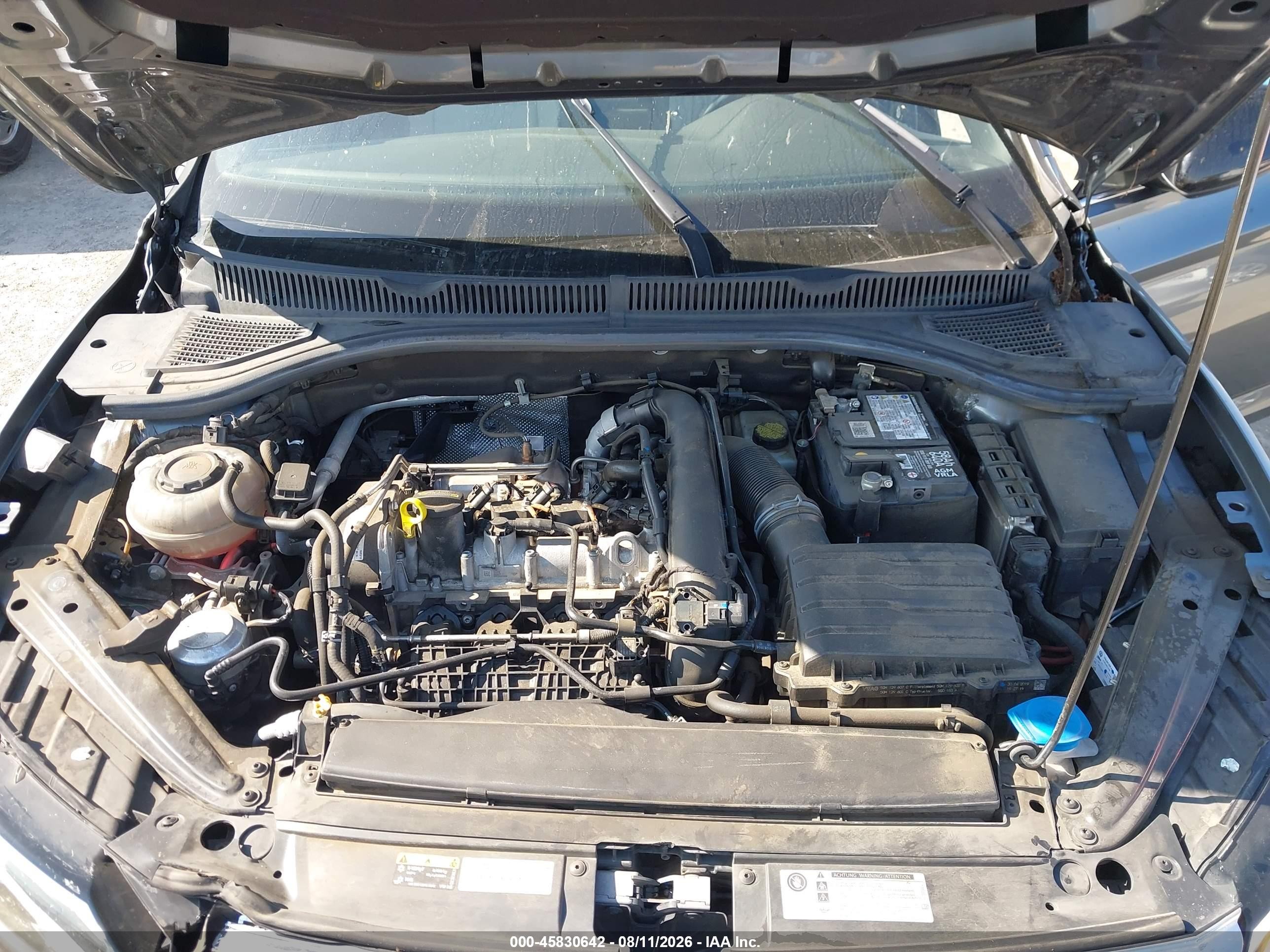 2019 Volkswagen Jetta 1.4t R-line/1.4t S/1.4t Se Gray vin: 3VWC57BU3KM197881