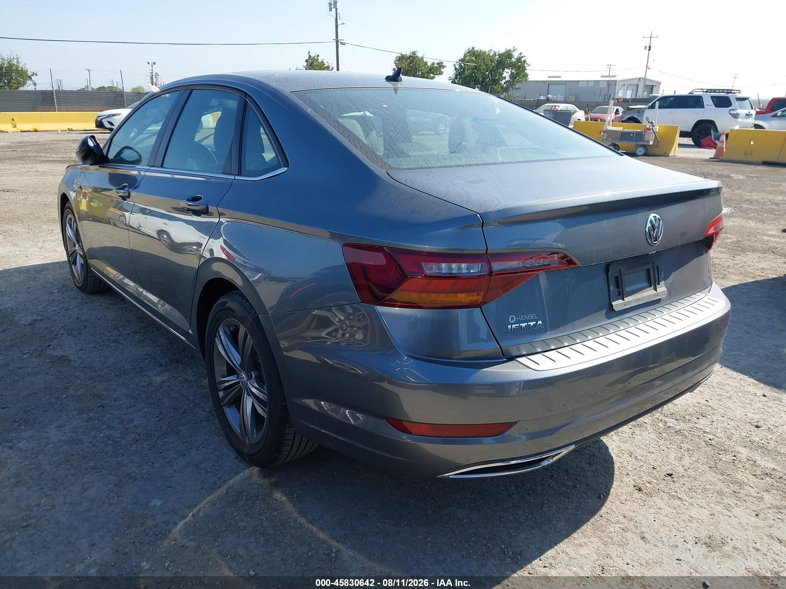 2019 Volkswagen Jetta 1.4t R-line/1.4t S/1.4t Se Gray vin: 3VWC57BU3KM197881