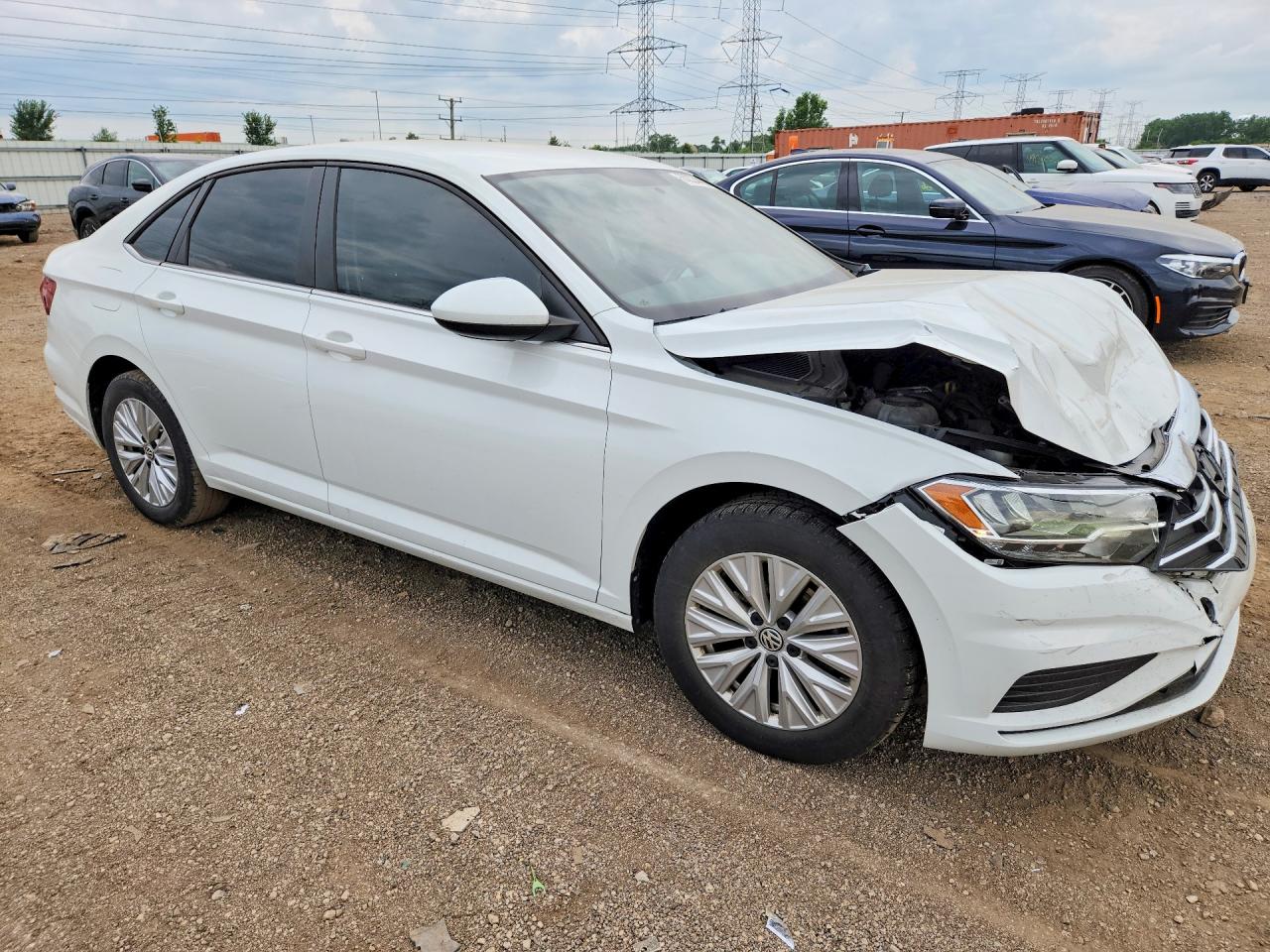2019 Volkswagen Jetta S/se/r-line White vin: 3VWC57BU3KM207292