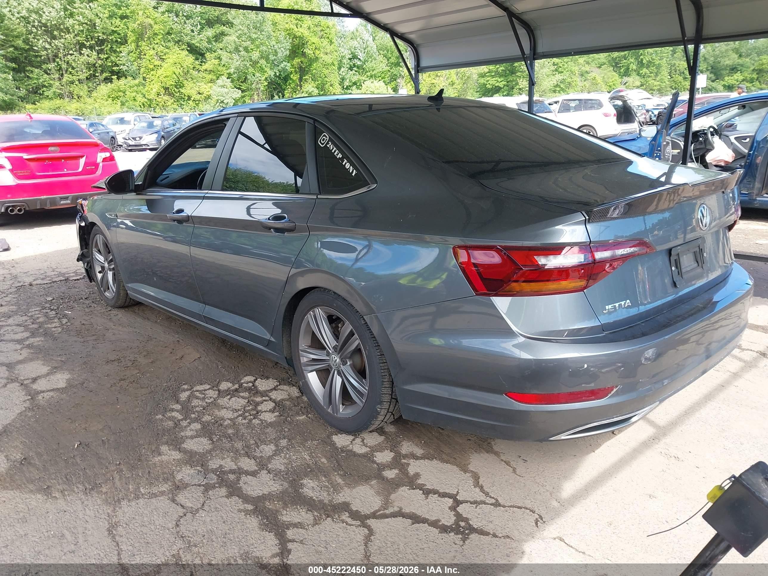 2019 Volkswagen Jetta 1.4t R-line/1.4t S/1.4t Se Gray vin: 3VWC57BU4KM102406