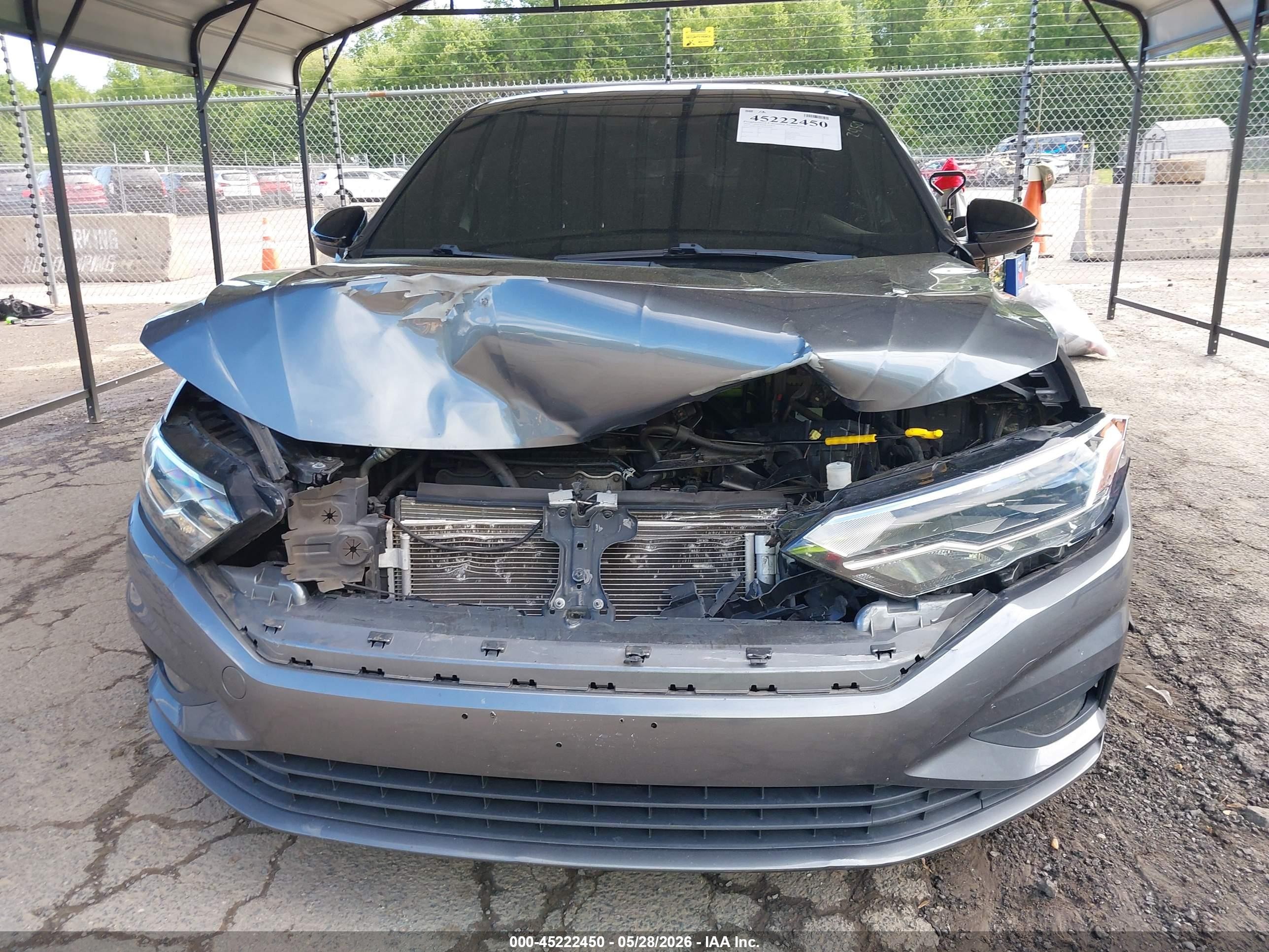 2019 Volkswagen Jetta 1.4t R-line/1.4t S/1.4t Se Gray vin: 3VWC57BU4KM102406