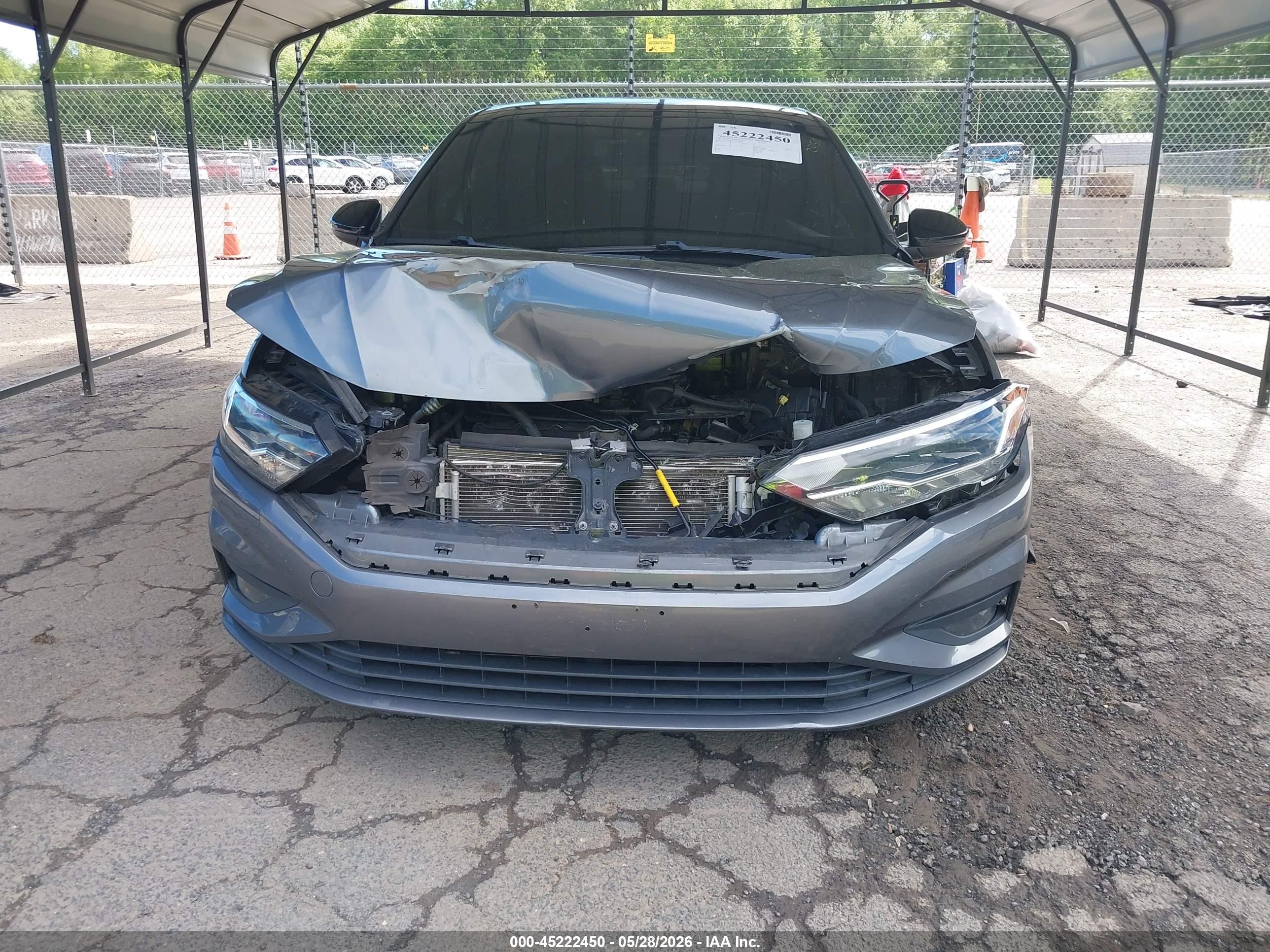 2019 Volkswagen Jetta 1.4t R-line/1.4t S/1.4t Se Gray vin: 3VWC57BU4KM102406