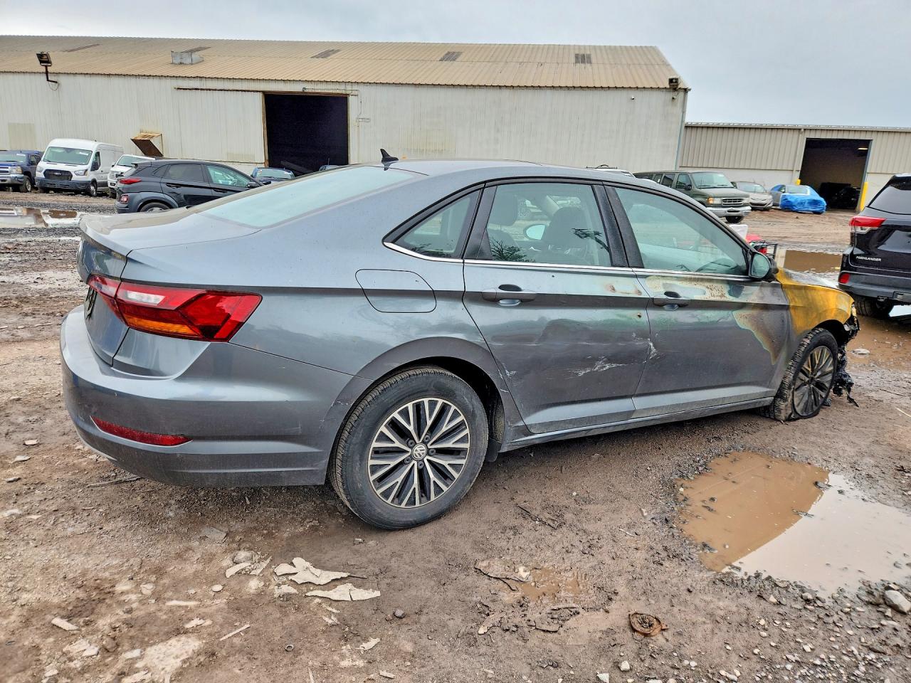 2019 Volkswagen Jetta S Gray vin: 3VWC57BU5KM009183