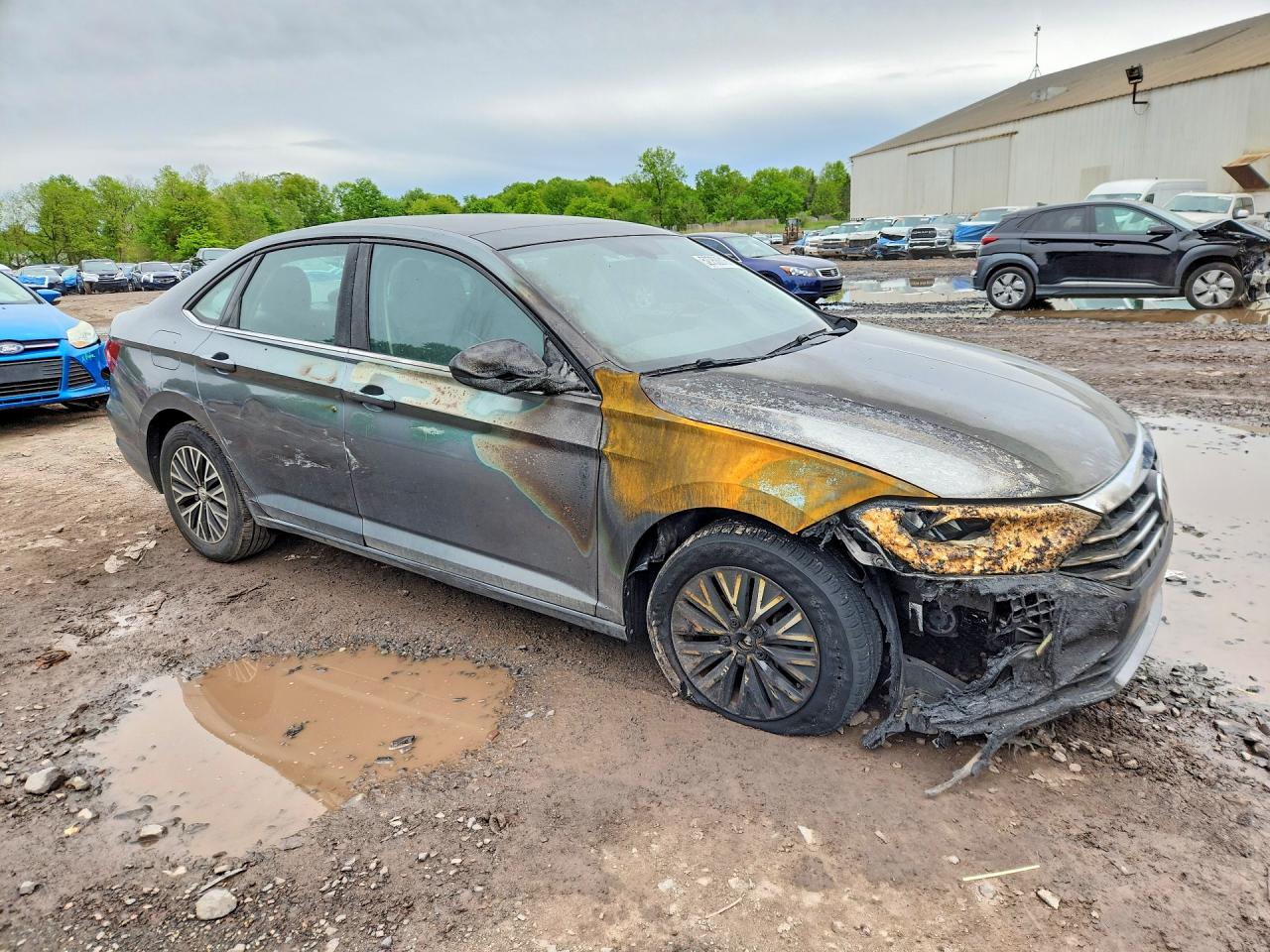 2019 Volkswagen Jetta S Gray vin: 3VWC57BU5KM009183