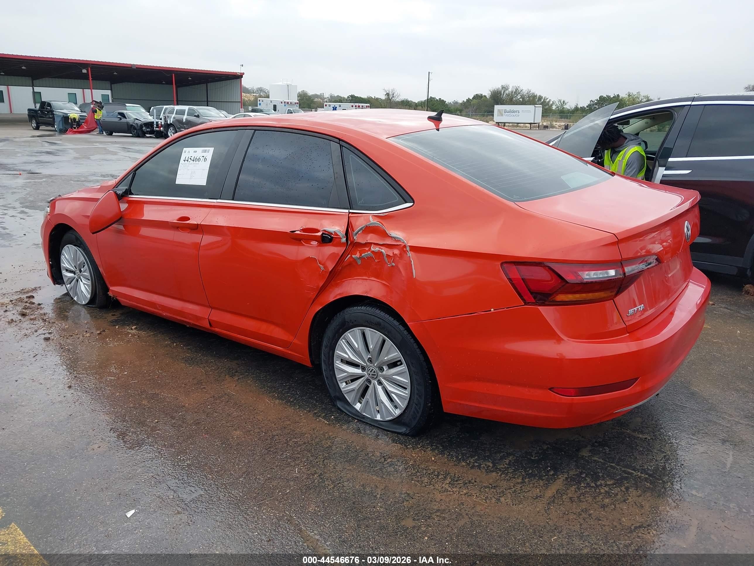 2019 Volkswagen Jetta 1.4t R-line/1.4t S/1.4t Se Orange vin: 3VWC57BU6KM015462