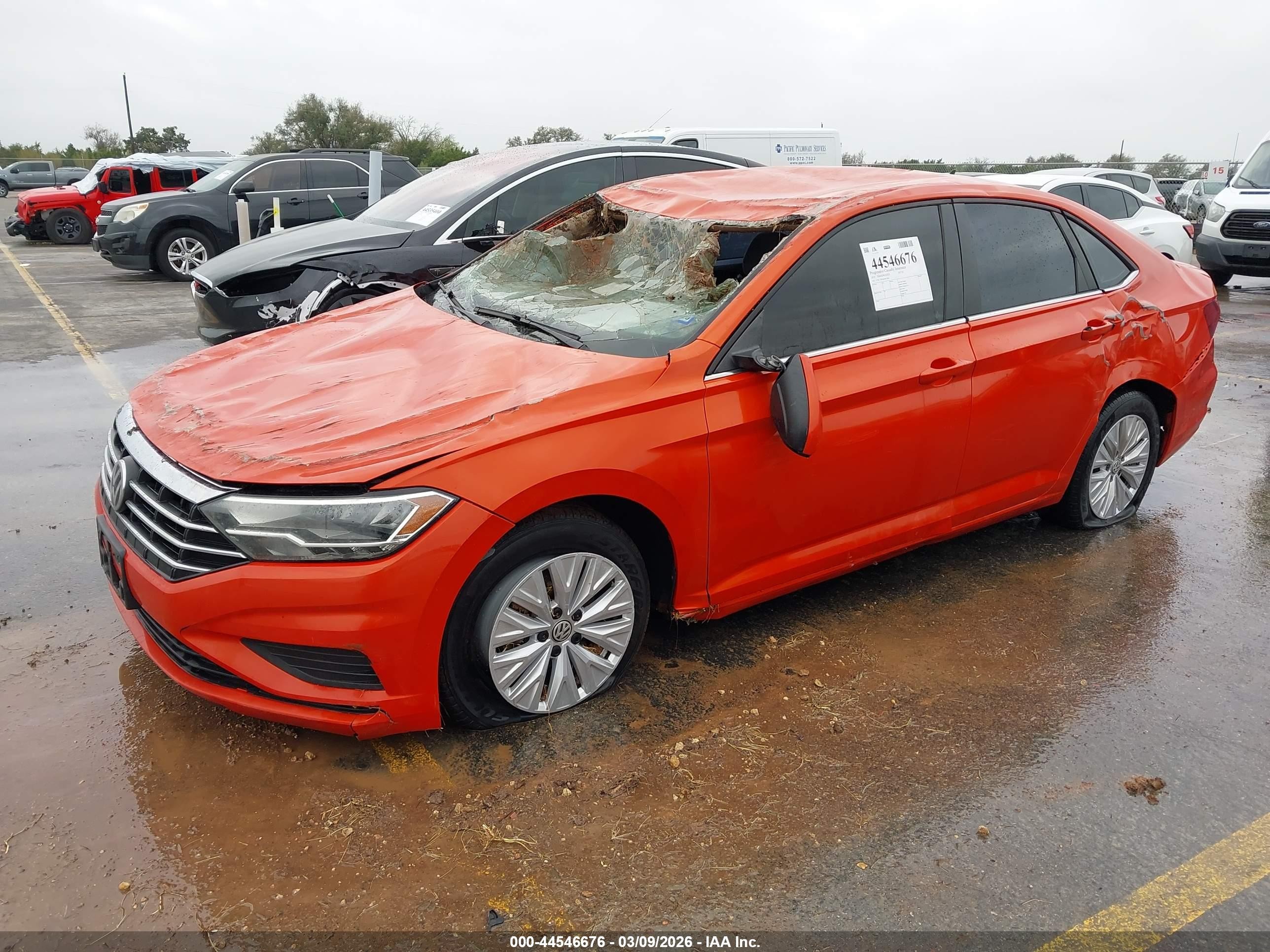 2019 Volkswagen Jetta 1.4t R-line/1.4t S/1.4t Se Orange vin: 3VWC57BU6KM015462