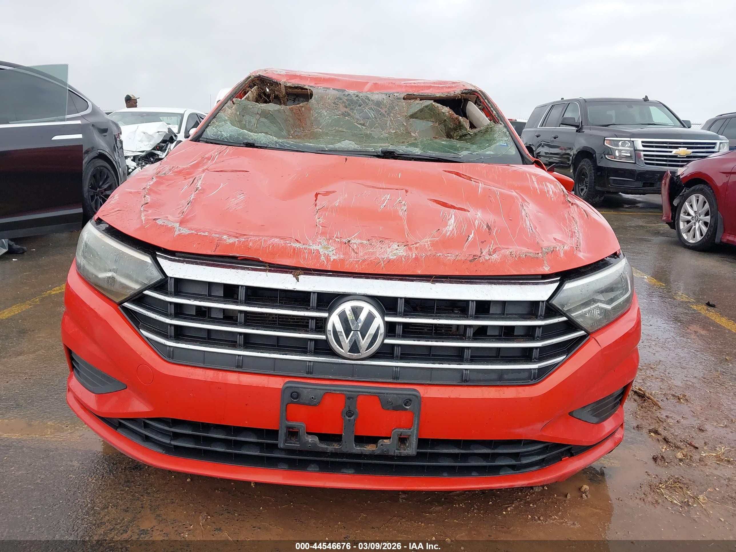 2019 Volkswagen Jetta 1.4t R-line/1.4t S/1.4t Se Orange vin: 3VWC57BU6KM015462