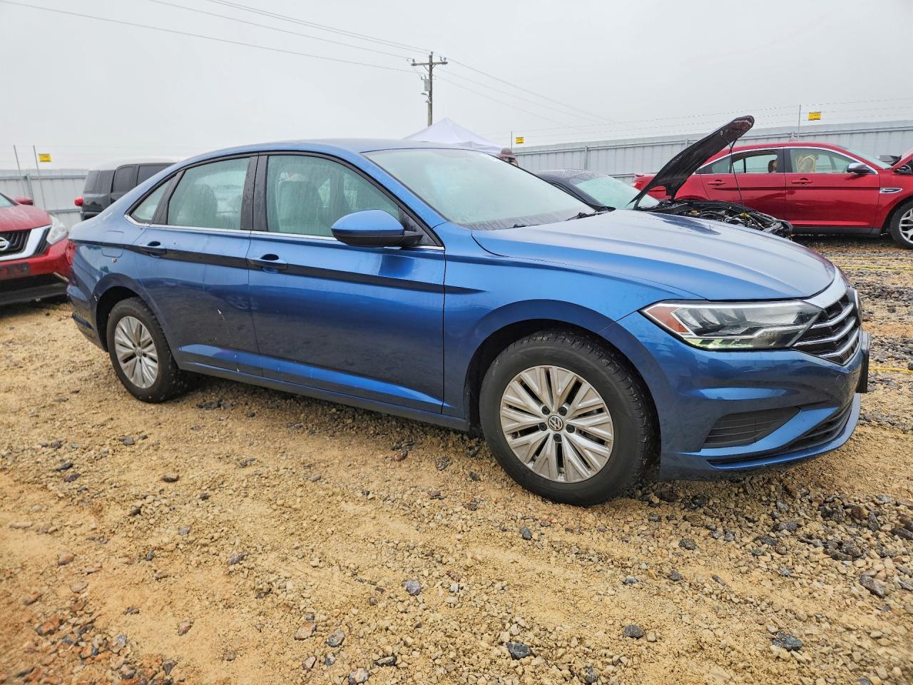 2019 Volkswagen Jetta S Blue vin: 3VWC57BU6KM036571