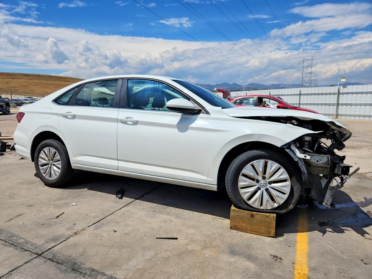 2019 Volkswagen Jetta S White vin: 3VWC57BU6KM054391