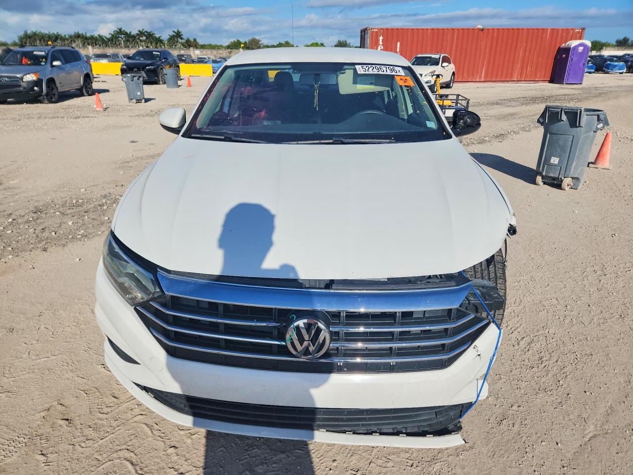2019 Volkswagen Jetta S White vin: 3VWC57BU7KM177794
