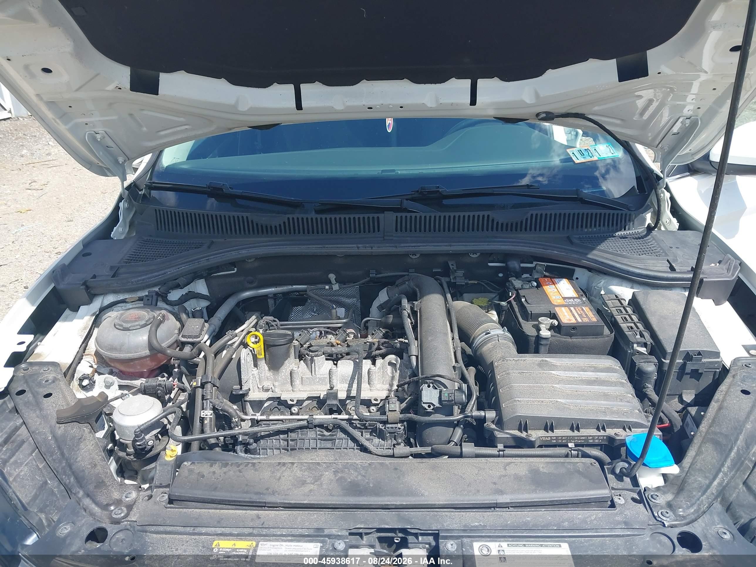 2019 Volkswagen Jetta 1.4t R-line/1.4t S/1.4t Se White vin: 3VWC57BU7KM207778