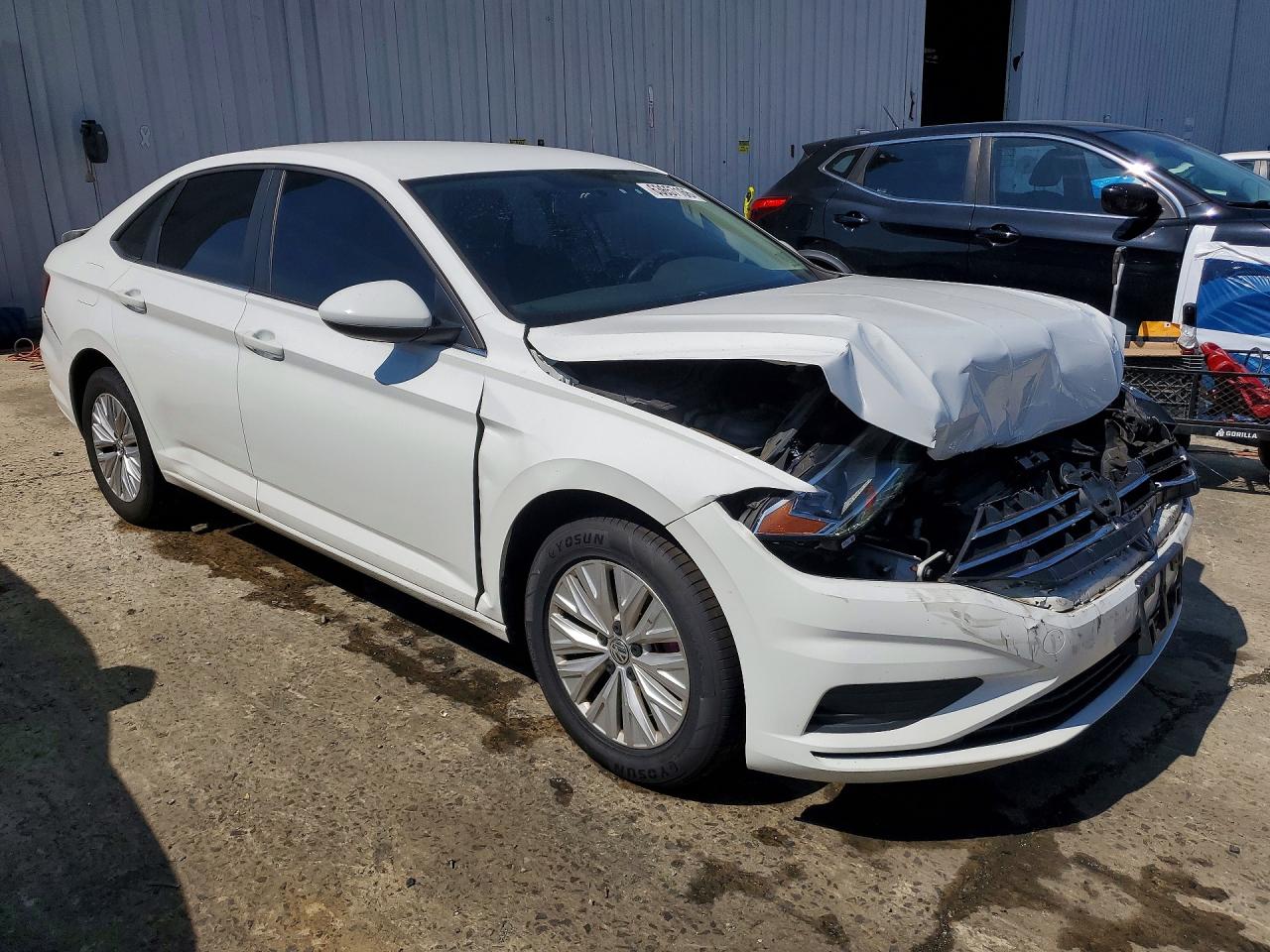 2019 Volkswagen Jetta S White vin: 3VWC57BU7KM227044