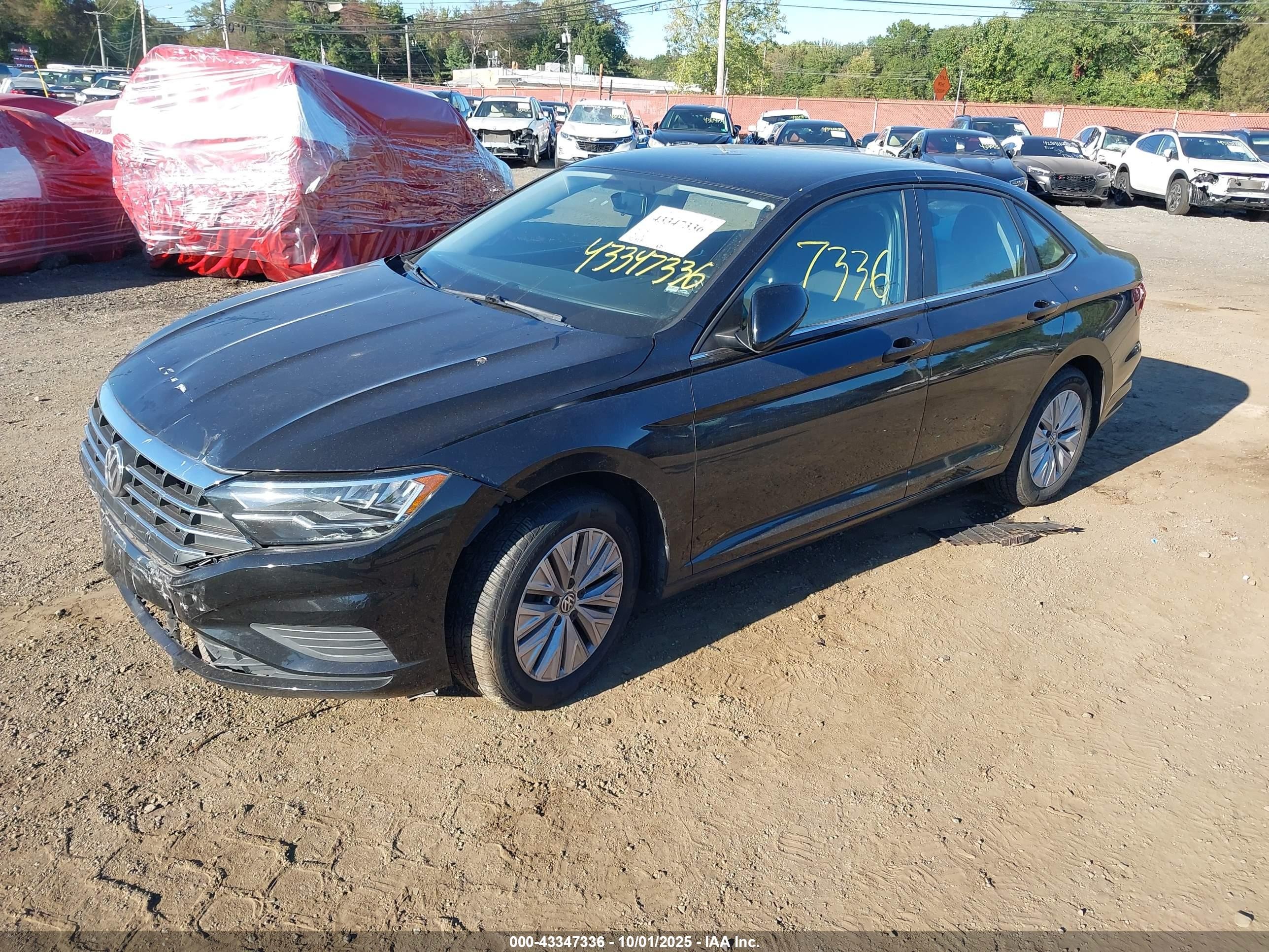 2019 Volkswagen Jetta 1.4t R-line/1.4t S/1.4t Se Black vin: 3VWC57BU8KM113084