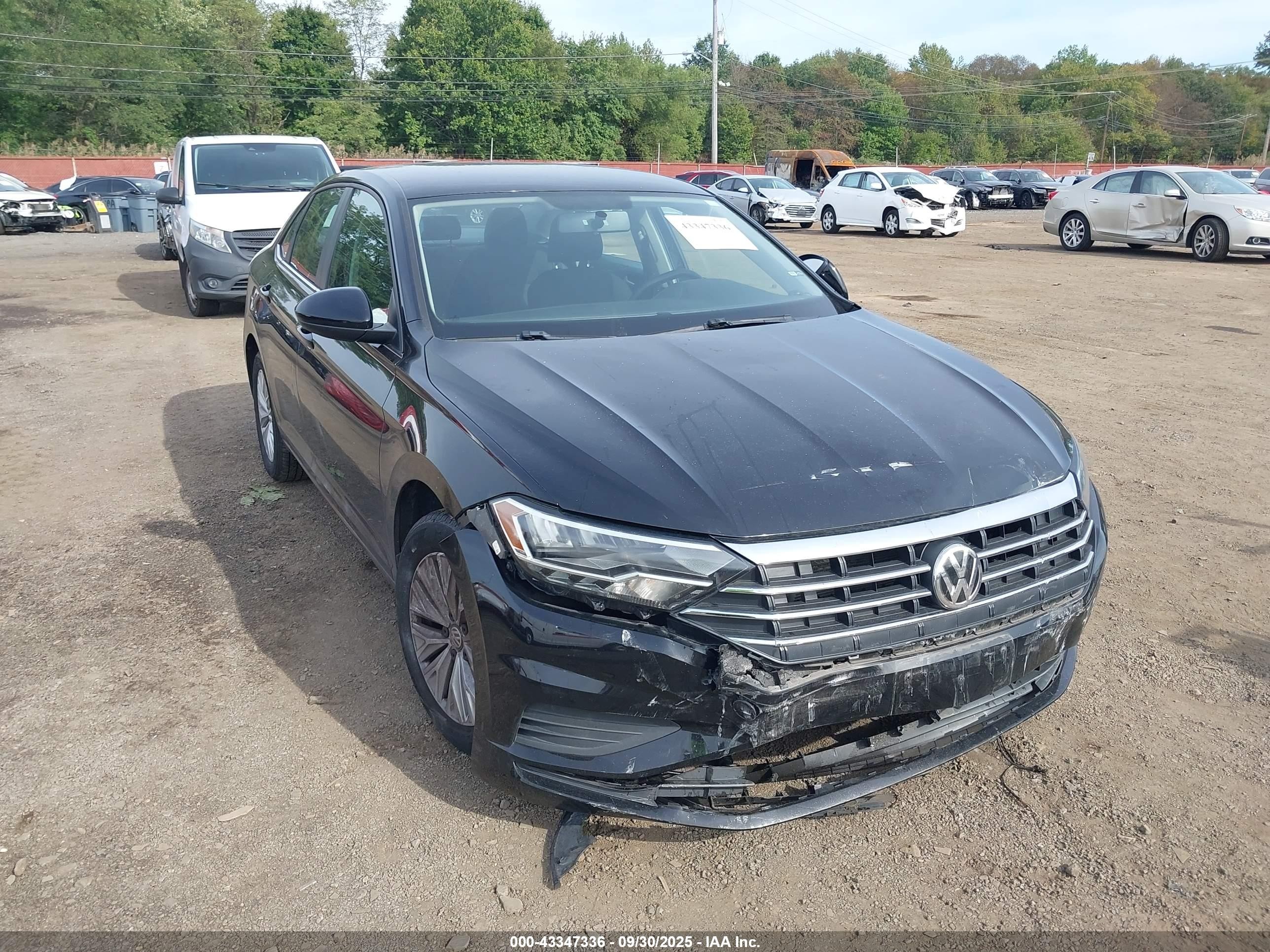 2019 Volkswagen Jetta 1.4t R-line/1.4t S/1.4t Se Black vin: 3VWC57BU8KM113084
