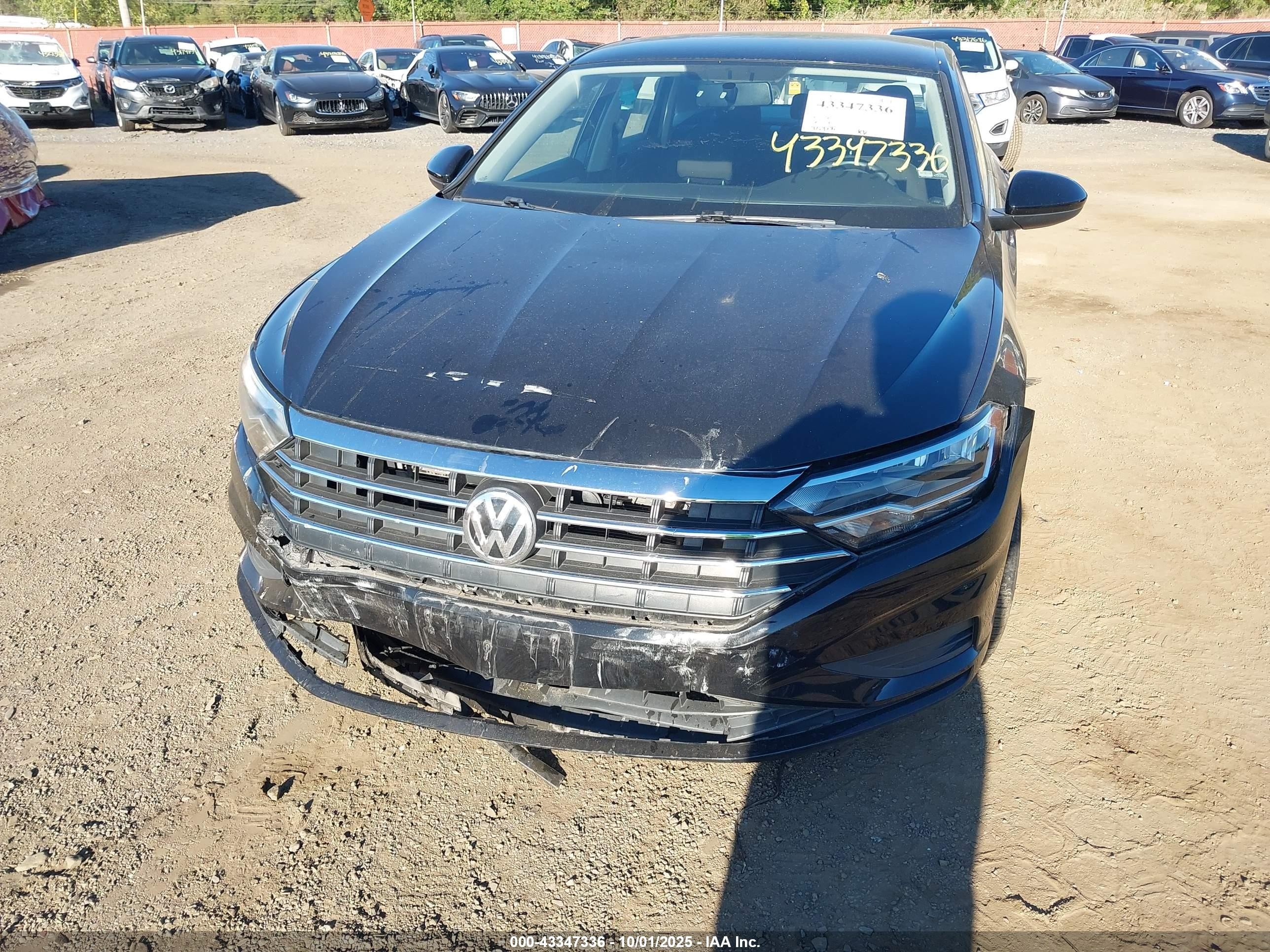 2019 Volkswagen Jetta 1.4t R-line/1.4t S/1.4t Se Black vin: 3VWC57BU8KM113084