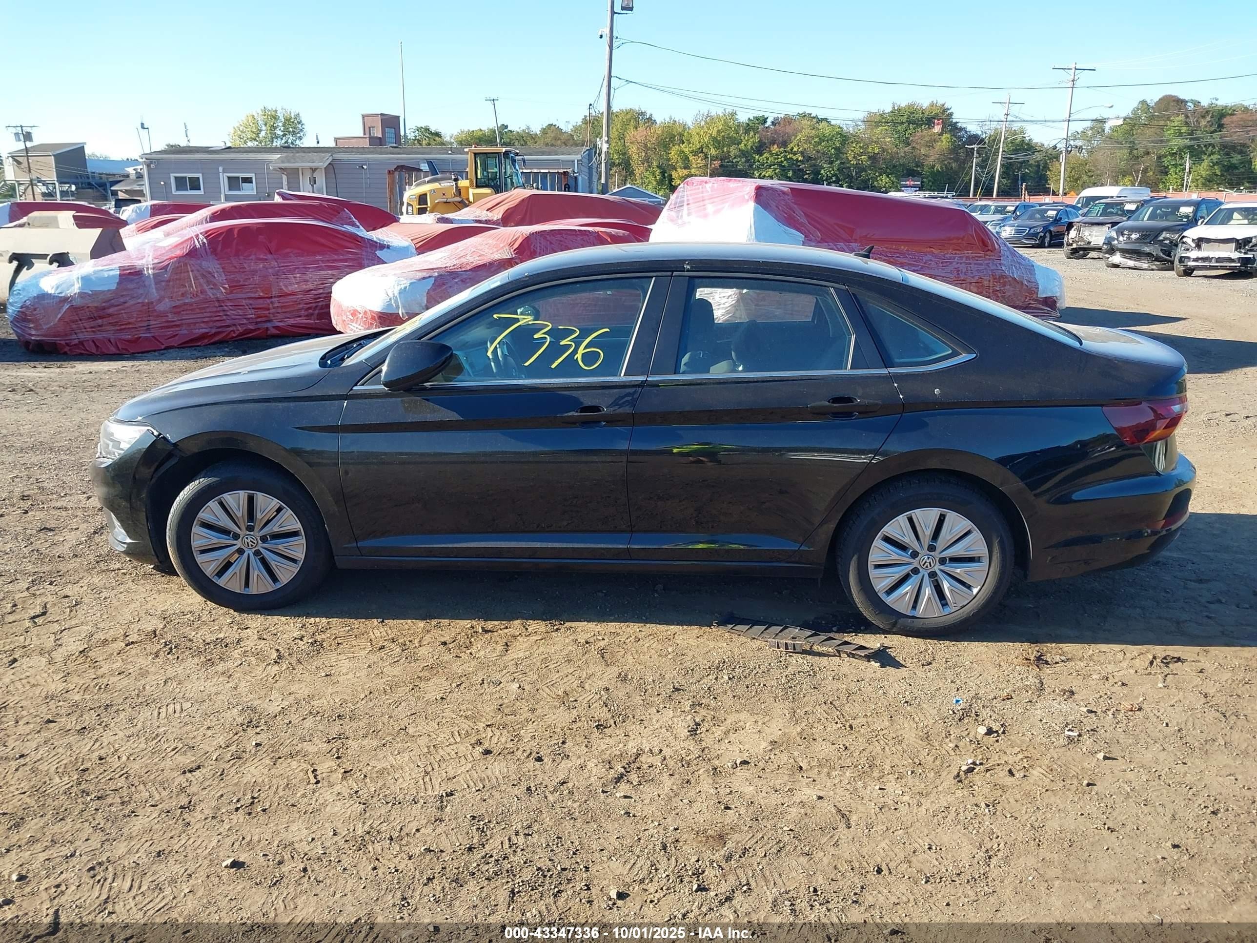 2019 Volkswagen Jetta 1.4t R-line/1.4t S/1.4t Se Black vin: 3VWC57BU8KM113084