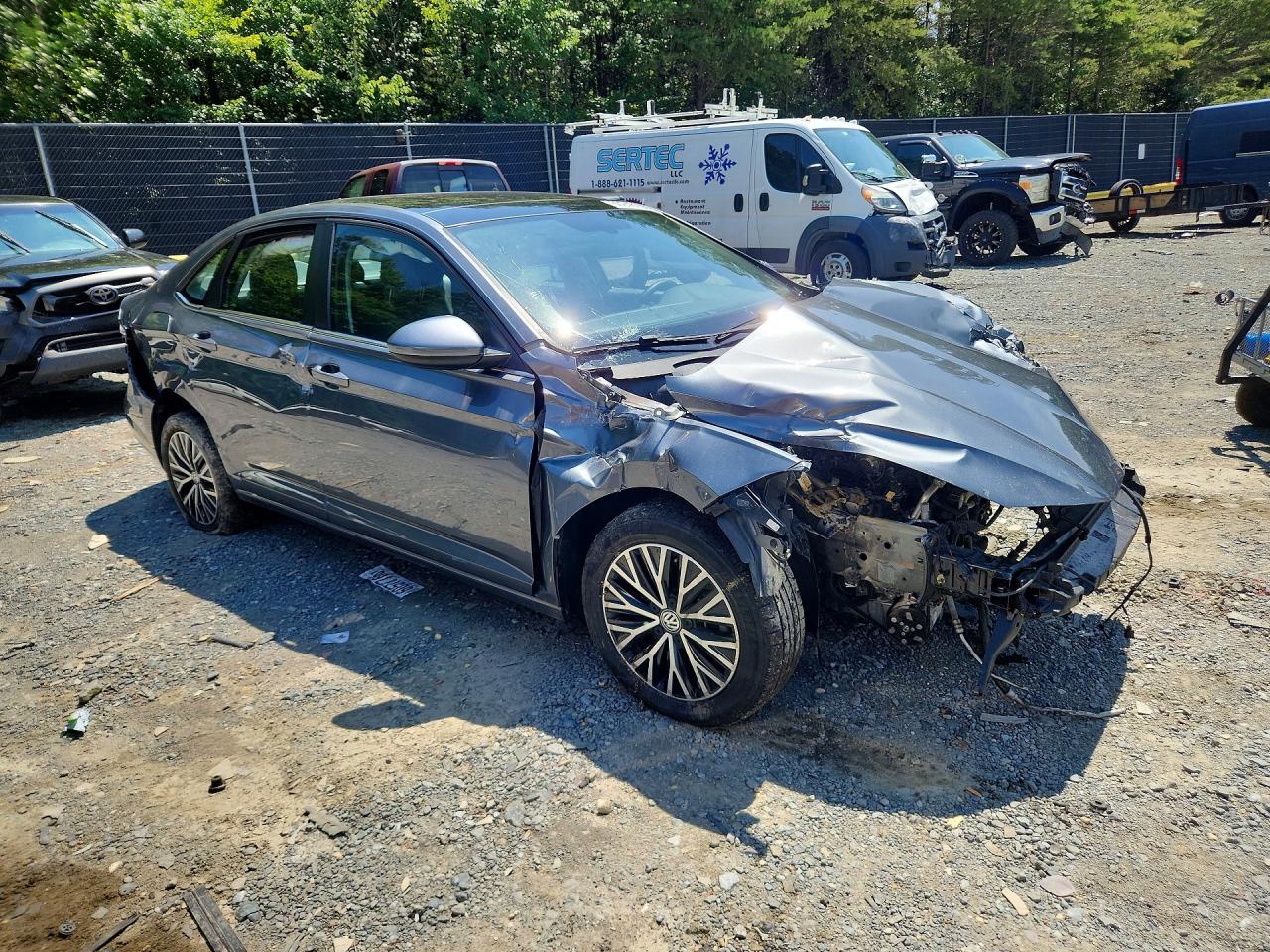2021 Volkswagen Jetta S Серый vin: 3VWC57BU8MM019015