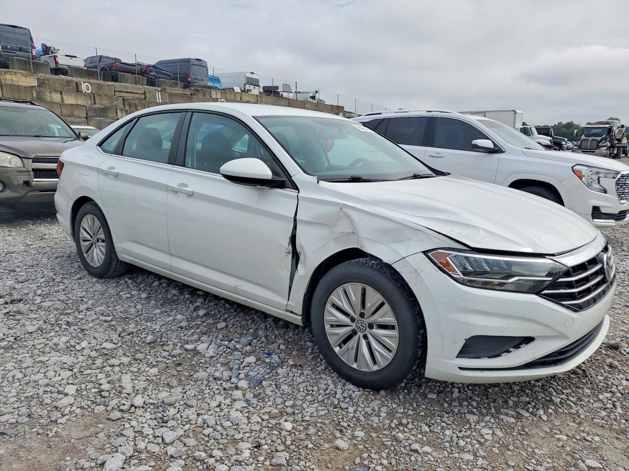 2019 Volkswagen Jetta S White vin: 3VWC57BU9KM060119