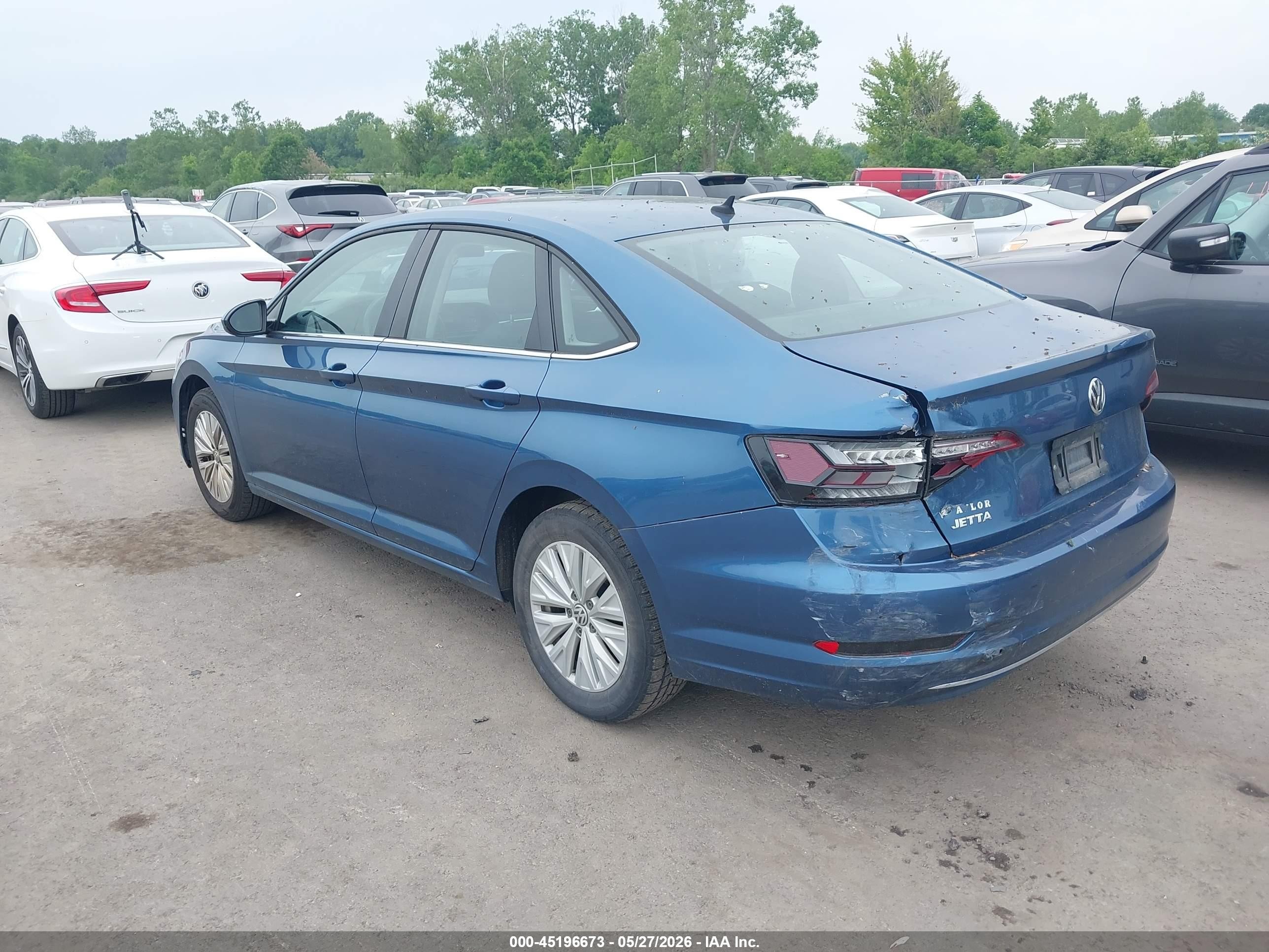 2019 Volkswagen Jetta 1.4t R-line/1.4t S/1.4t Se Синий vin: 3VWC57BU9KM186867