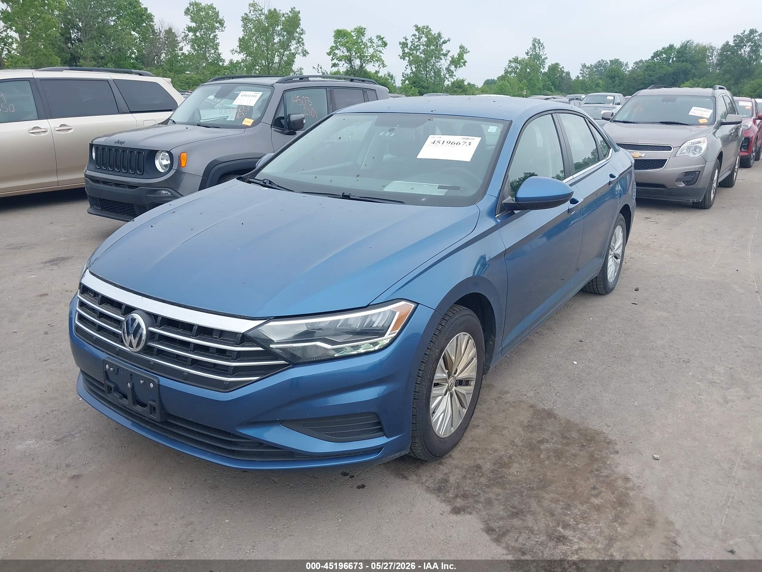 2019 Volkswagen Jetta 1.4t R-line/1.4t S/1.4t Se Синий vin: 3VWC57BU9KM186867