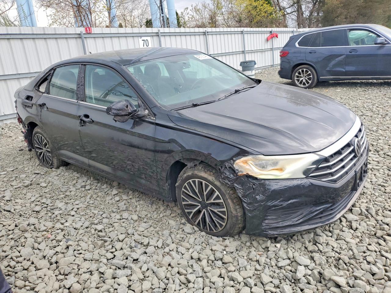 2021 Volkswagen Jetta S Black vin: 3VWC57BU9MM044585