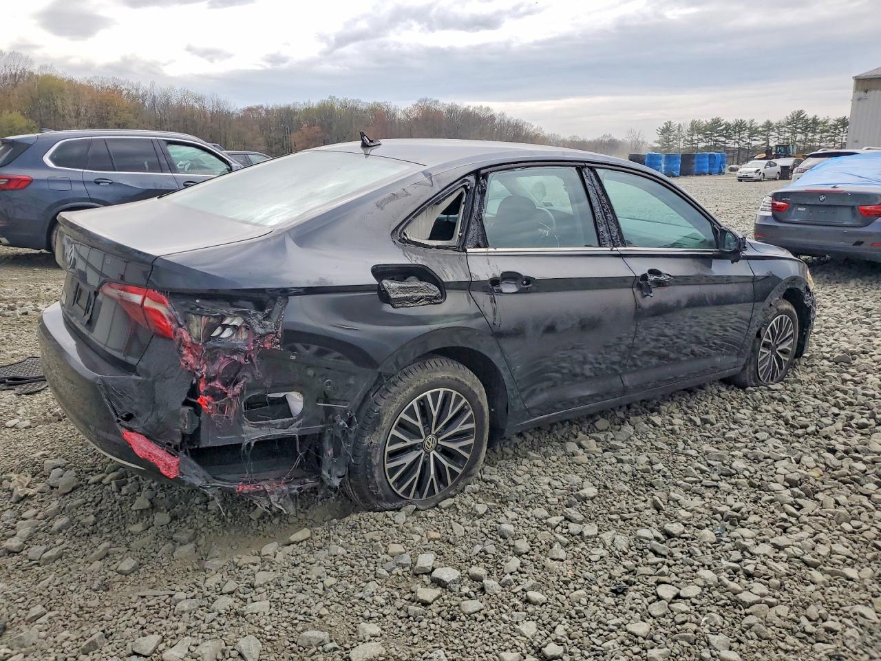 2021 Volkswagen Jetta S Black vin: 3VWC57BU9MM044585